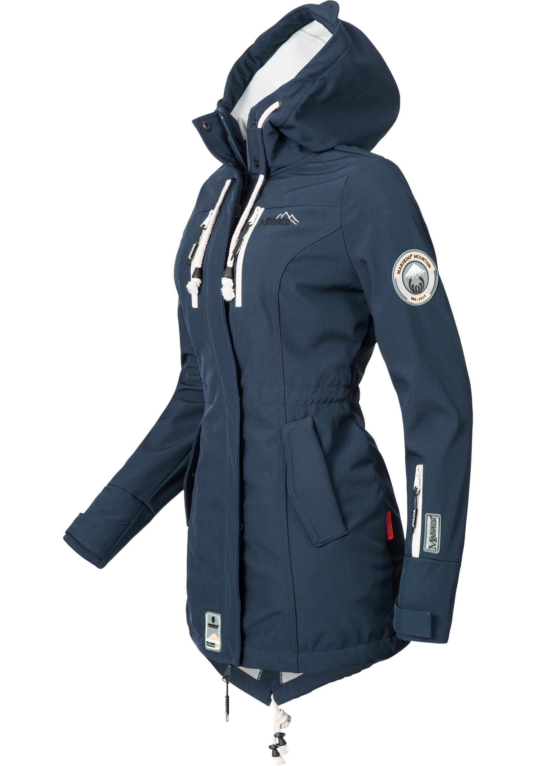 Marikoo Funktionsmantel Zimtzicke Softshell Parka mit Kapuze