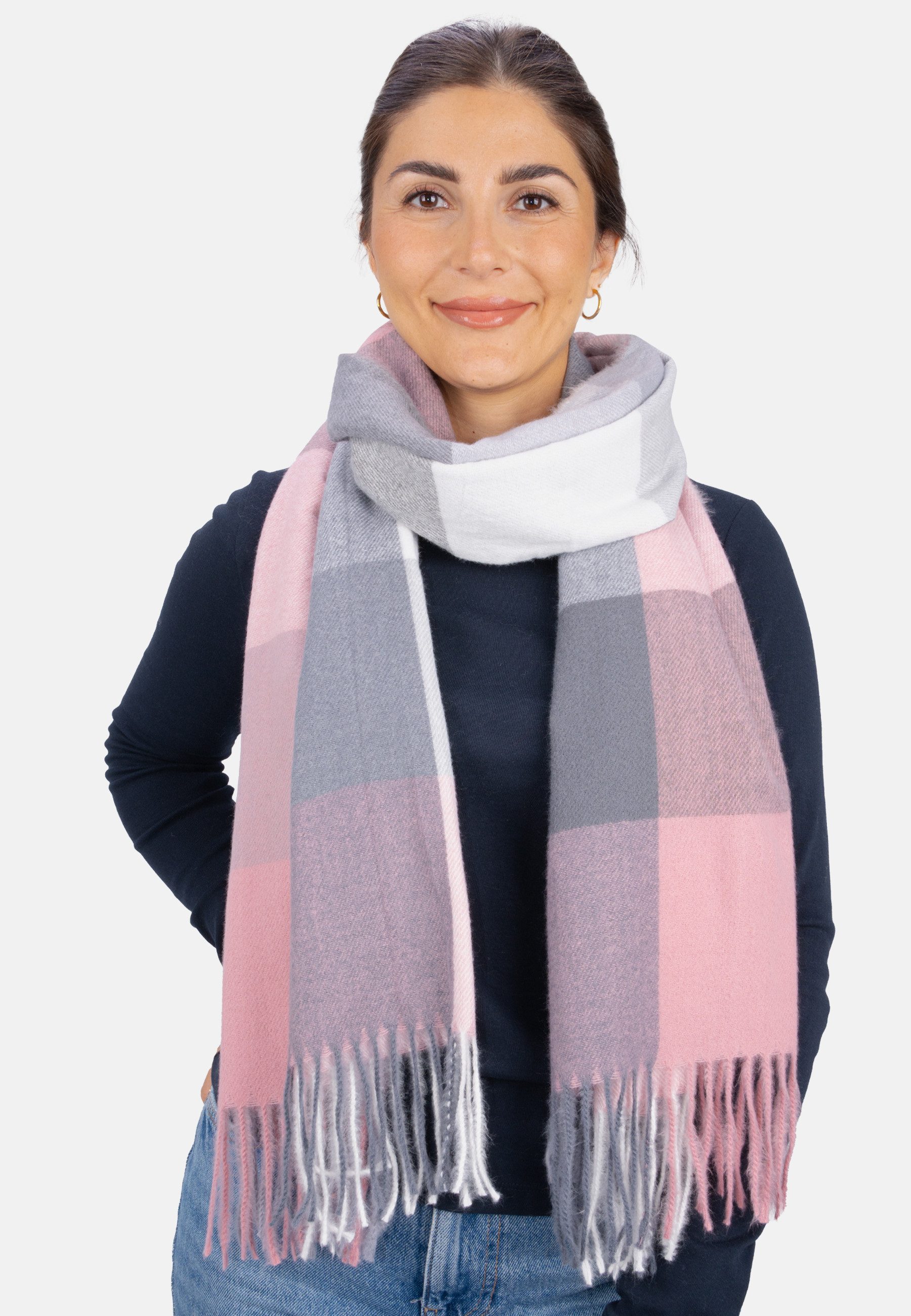 Seasons of April Schal MILLY, Weicher, leichter & kuscheliger Schal mit Fra günstig online kaufen