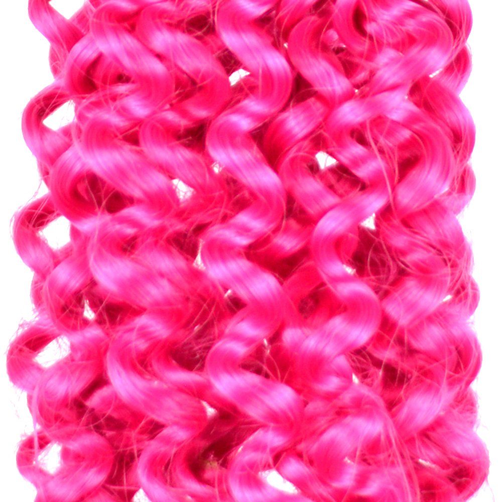 Pack Flechthaar Braids YOUR Wellig Zöpfe Kunsthaar-Extension Fuchsia Crochet 3er MyBraids 12-W Deep BRAIDS! Wave