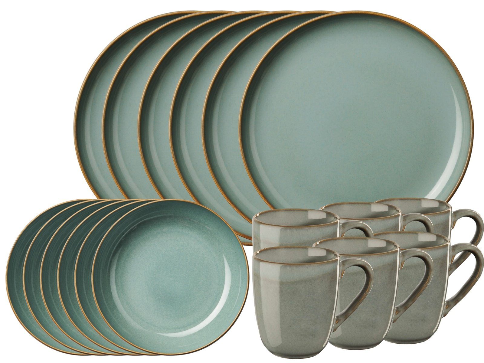ASA SELECTION Frühstücks-Set Selection SAISONS Frühstücksset eucalyptus 18tlg