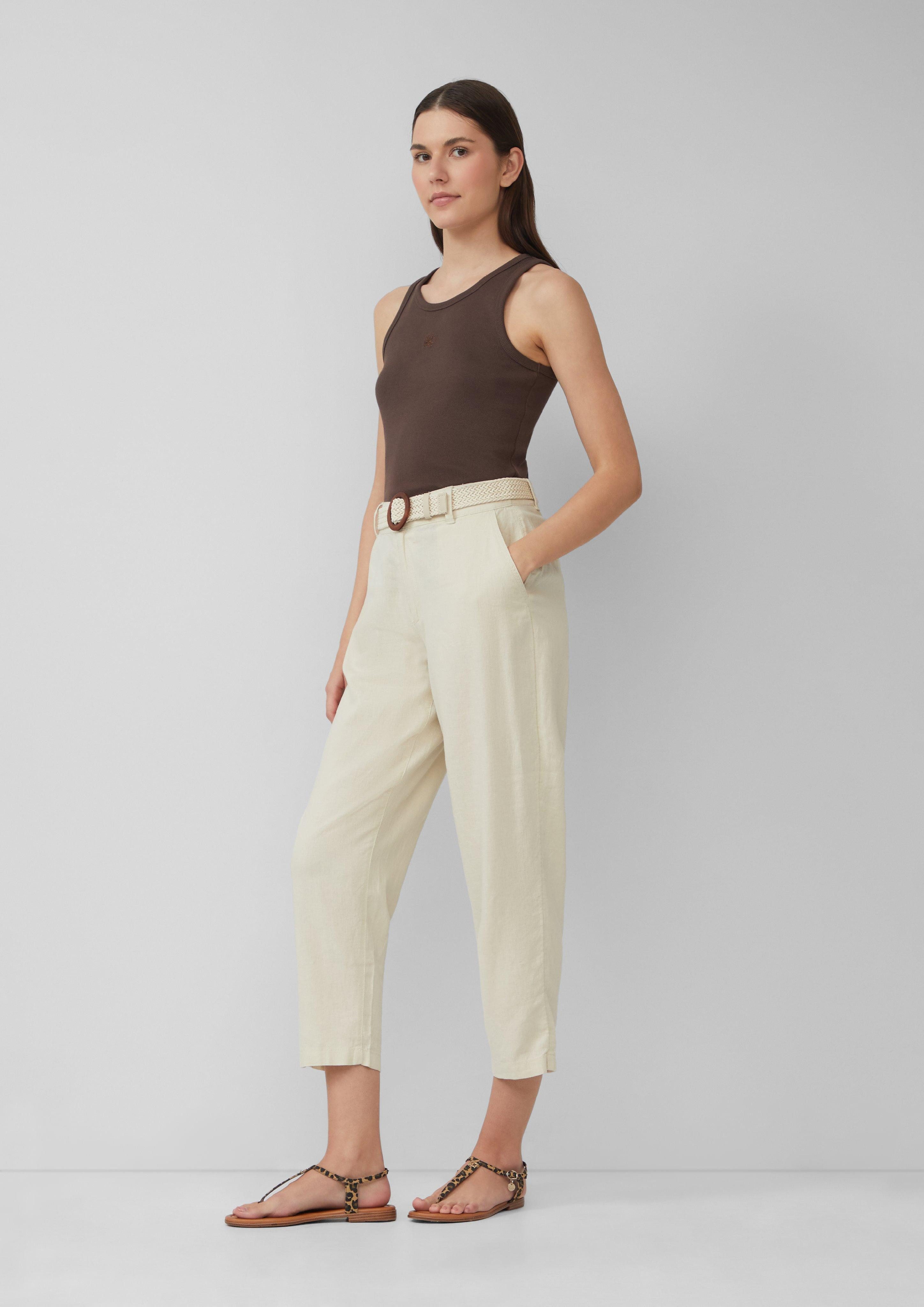 s.Oliver 7/8-Hose Cropped Chino aus Leinenmix günstig online kaufen
