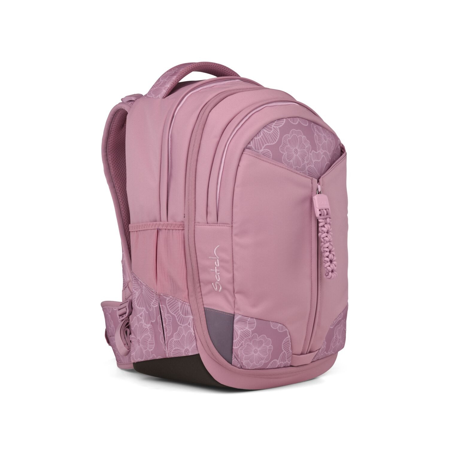 Satch Schulranzen Schulrucksack-Set MATCH Magnolia Dream 3-teilig (3-teilig), Schulranzen, ergonomisch, 30 + 5 Liter, 4 Fächer
