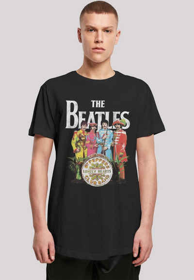 F4NT4STIC T-Shirt The Beatles Band Sgt Pepper Black