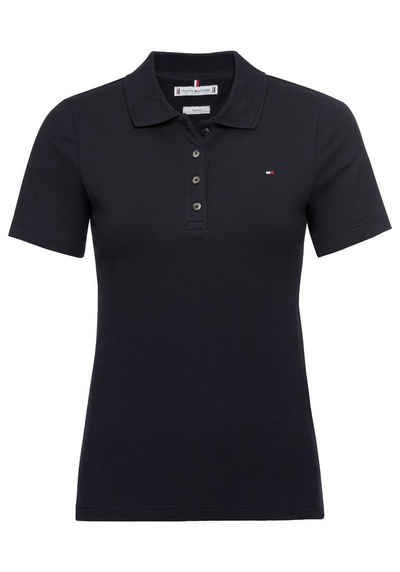 Tommy Hilfiger Poloshirt 1985 SLIM PIQUE POLO SS mit Tommy Hilfiger Logo-Flag