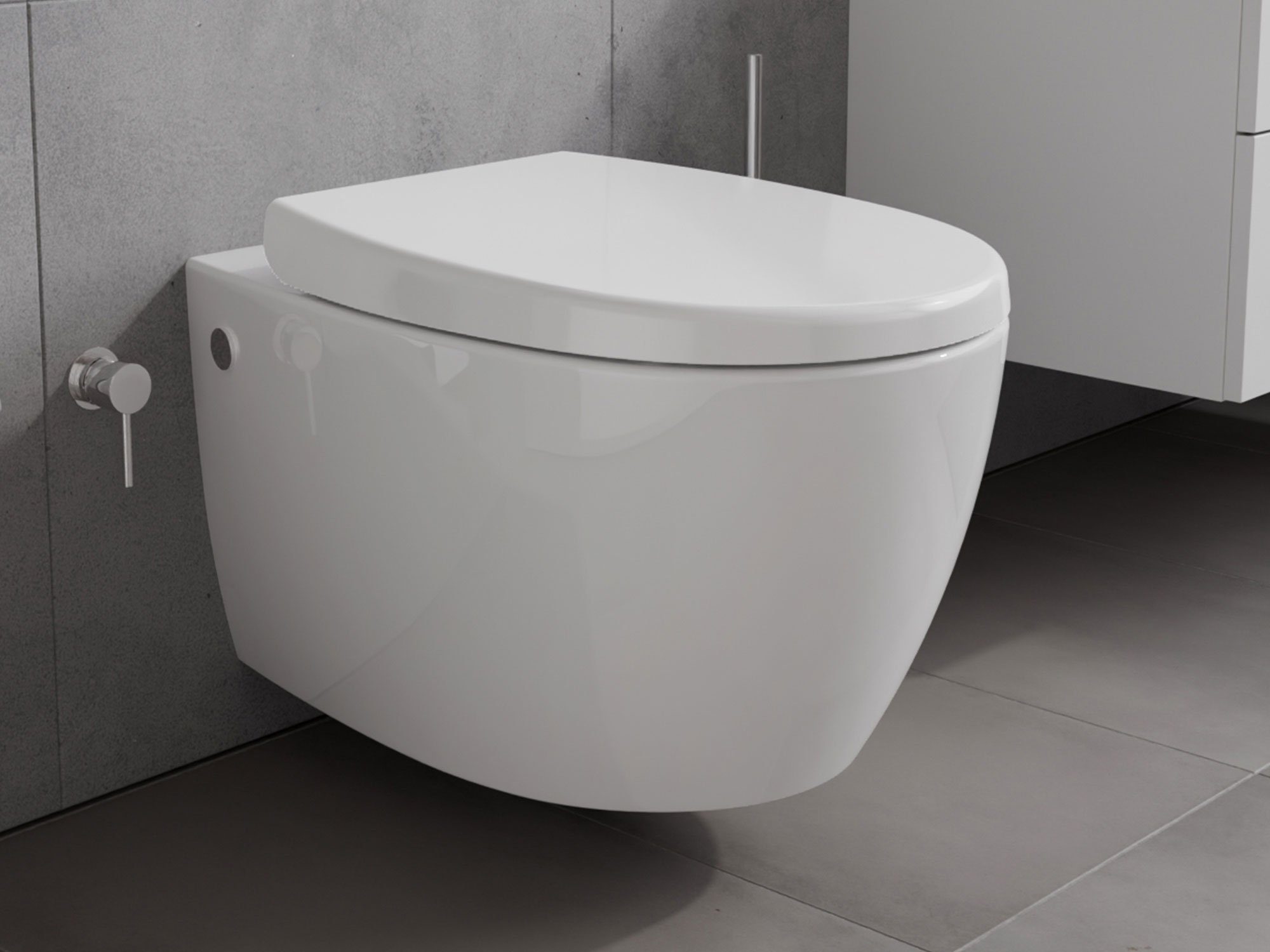 Aqua Bagno Dusch-WC mit Softclose WC-Sitz günstig online kaufen