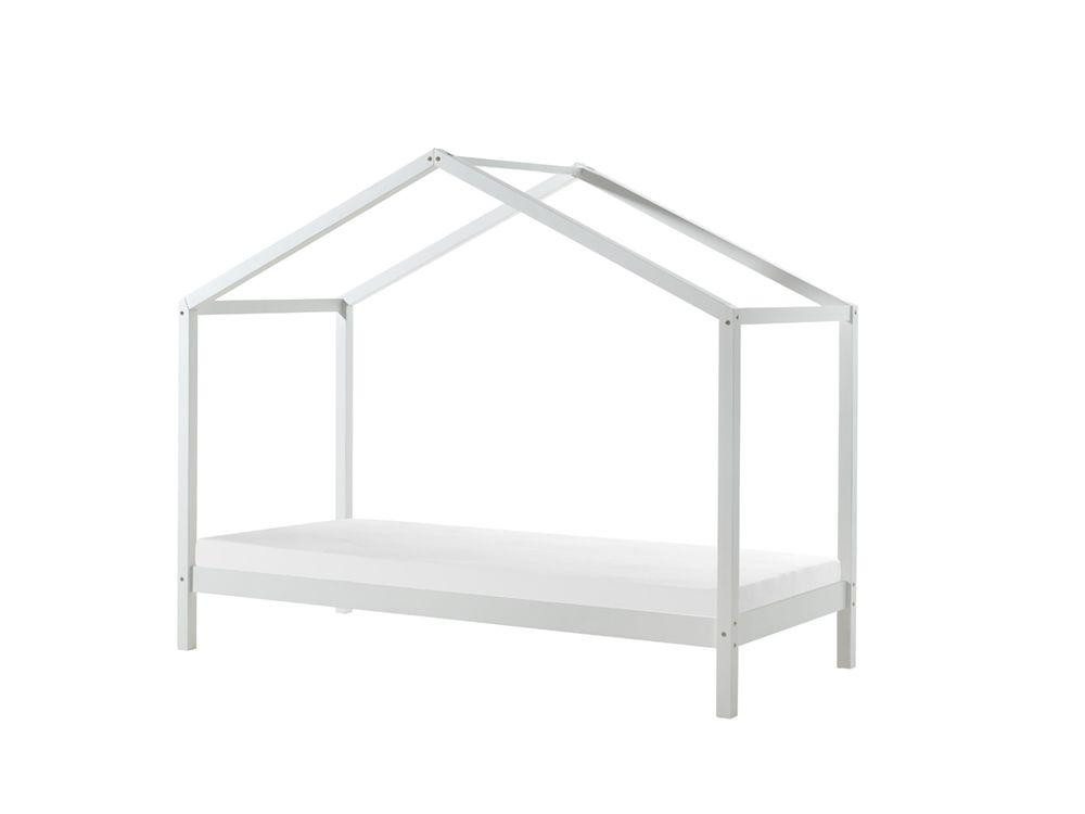 Kinderbett Bett 90x200 cm Kiefernholz Weiß