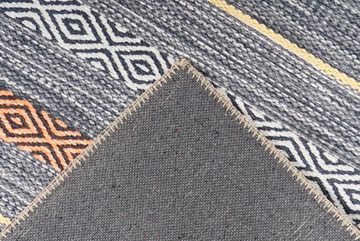 Teppich Faye, me gusta, rechteckig, Höhe: 6 mm, Flachgewebe, rundum gekettelt