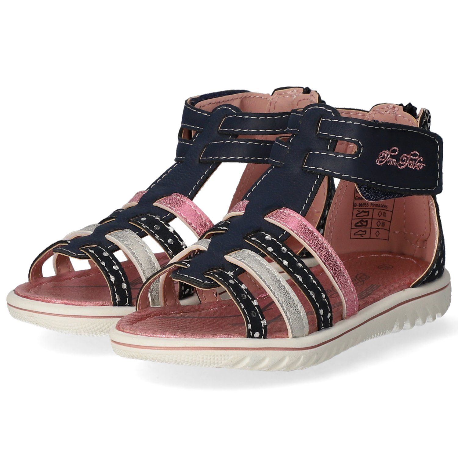 TOM TAILOR 3271407 Sandali Glitter Per Bambine E Ragazze – Con Chiusura In Velcro E Cerniera, Suola Morbida, Ideali Per L'Estate