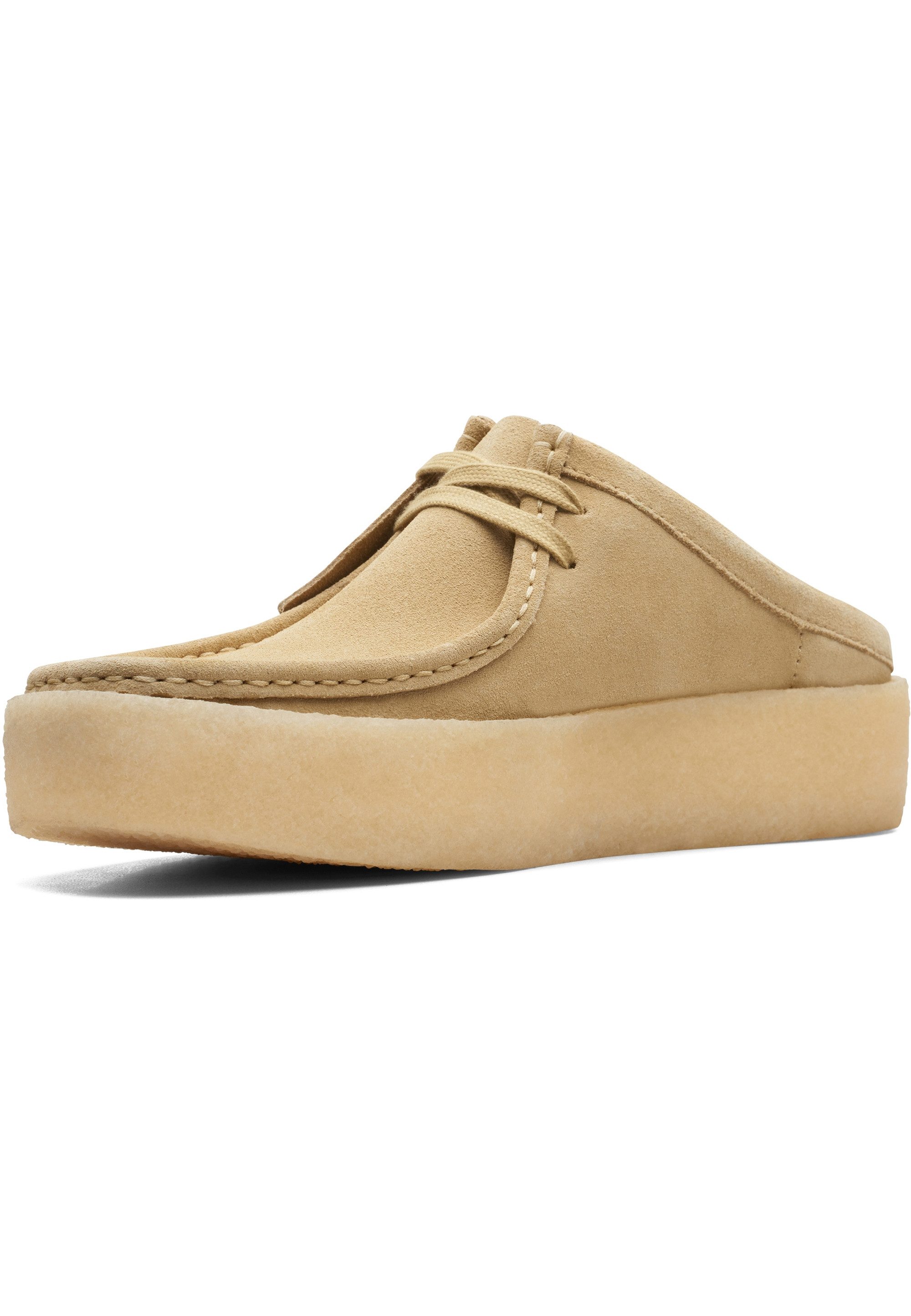 Clarks Wallabee Hausschuh aus recyceltem Wildleder