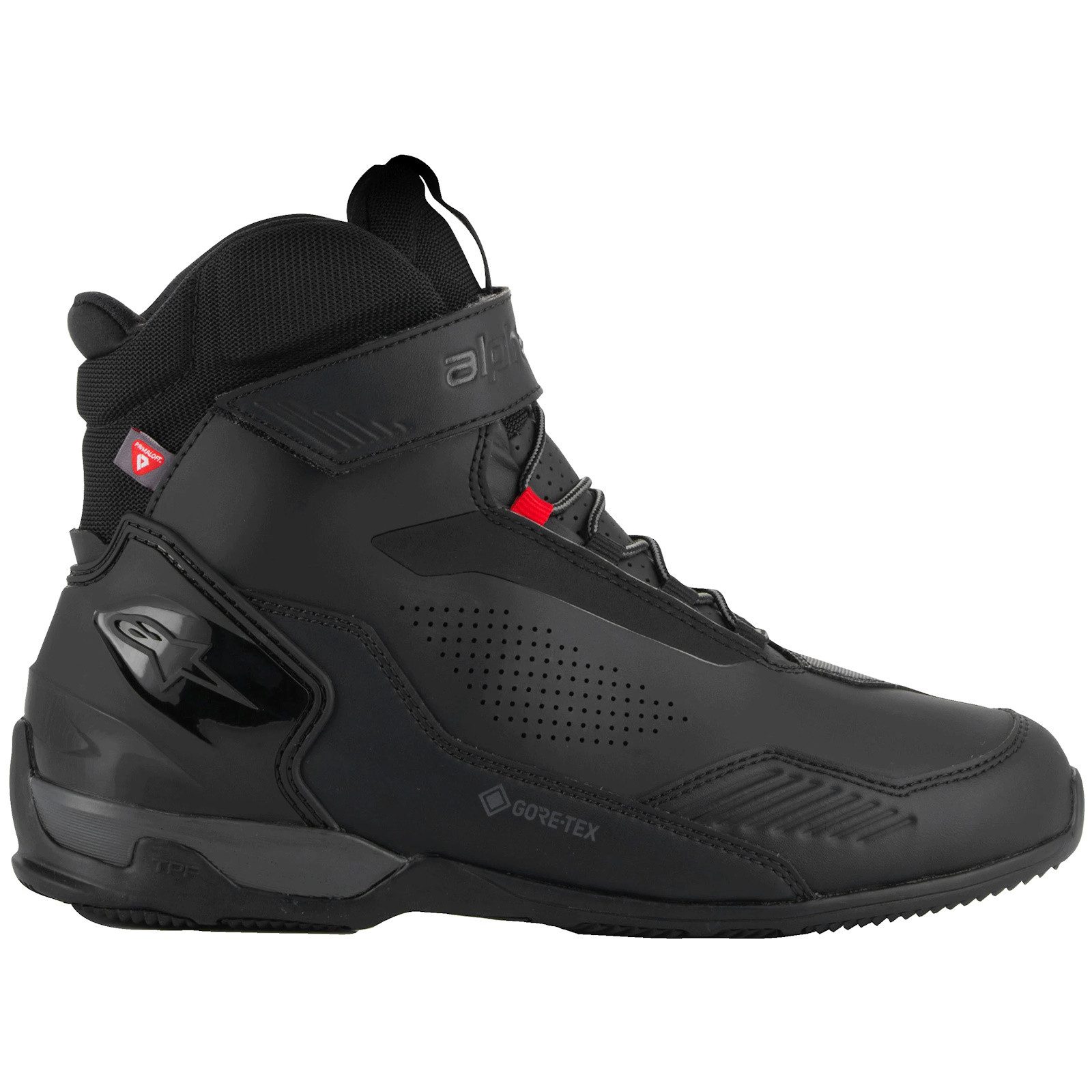 Alpinestars Alpinestars Austral GTX Motorradschuhe Schwarz / Dunkelgrau Motorradstiefel (Packung, Antistatische und Öl- und Benzinfeste Sohle)