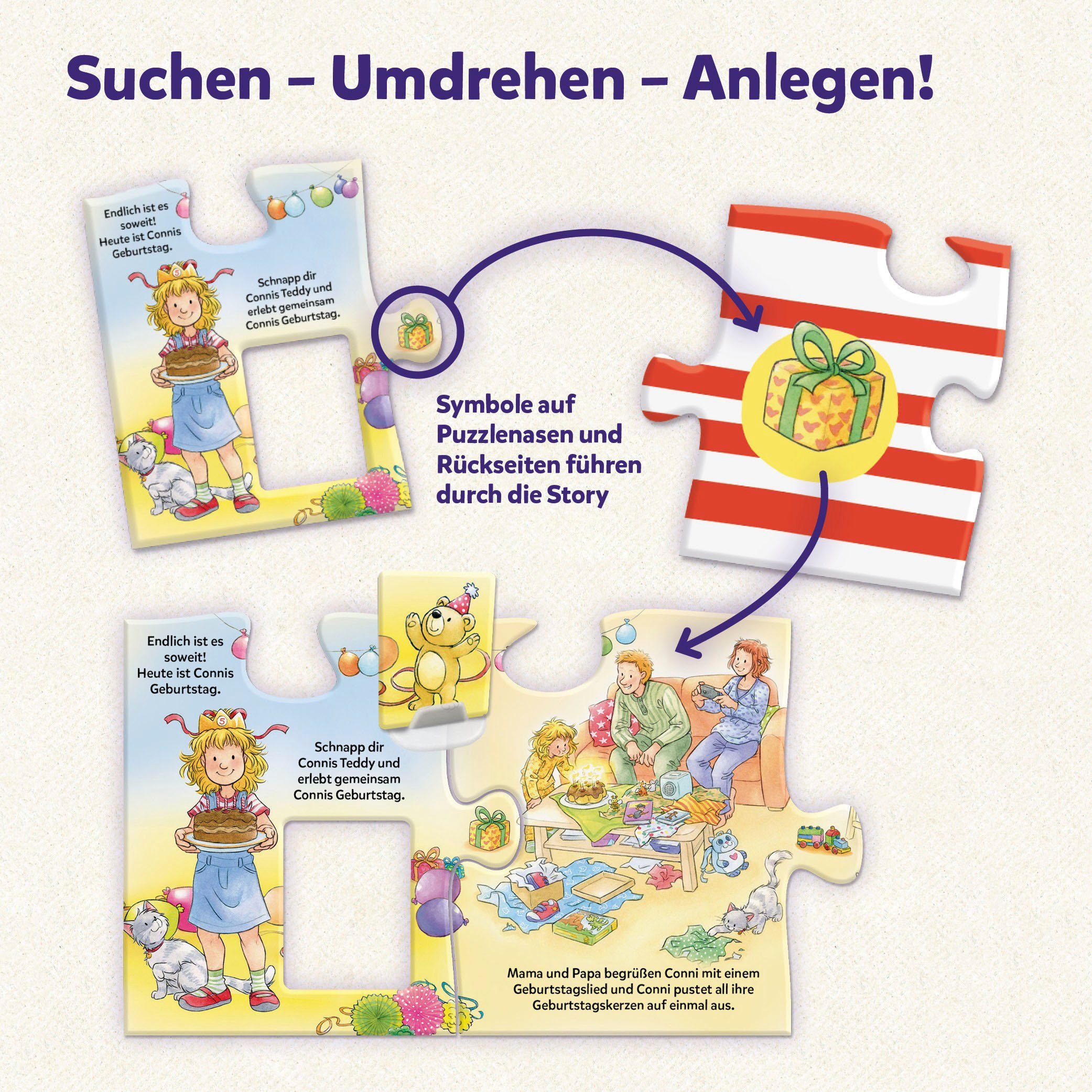 Mein Made Kosmos in Story-Puzzle Conni hat Geburtstag, erstes - 15 Puzzleteile, Puzzle Germany