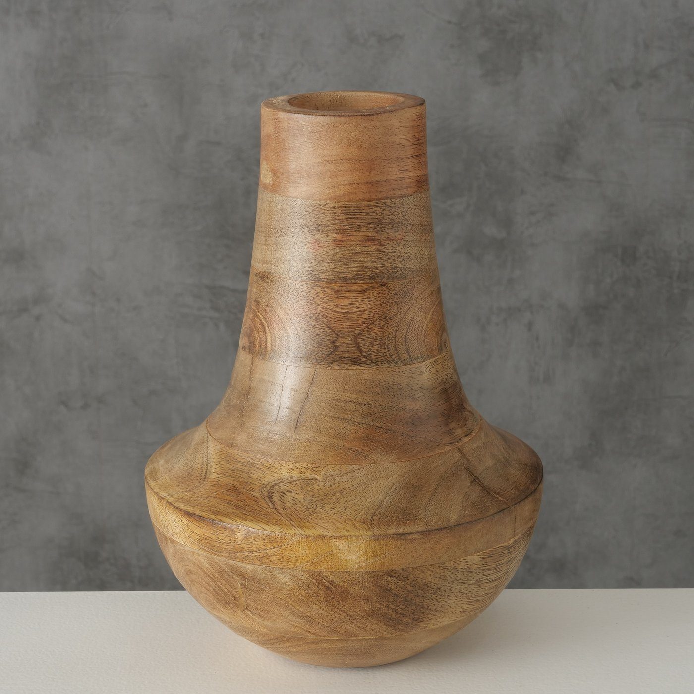 Holz in Dekovase "Posha" Vase braun, aus BOLTZE
