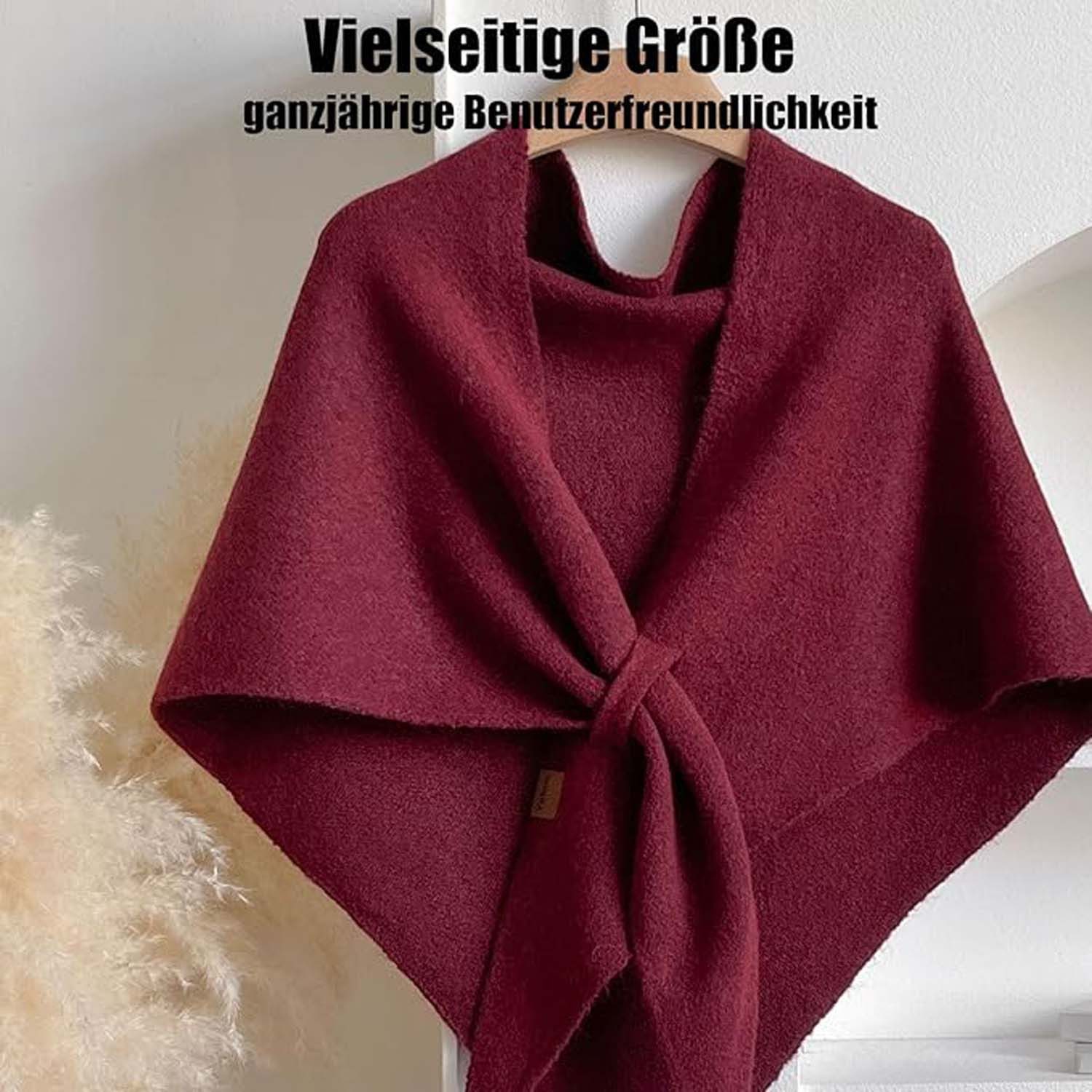 Zaewry Modeschal All-Match-Dreiecksschal Umhang, für im Frühling und Sommer