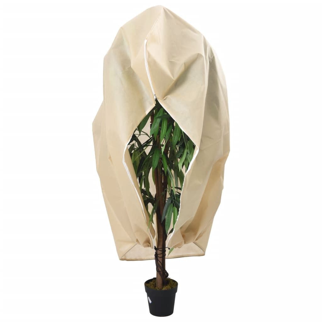 vidaXL Schutznetz Wintervlies mit Reißverschluss 10 Stk. 70 g/m² 3,14x2,5 m, BxL: 250x314 m, (10-St)