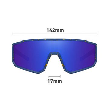 Rnemitery Fahrradbrille Polarisiert Fahrradbrille für Herren Damen Outdoor-Sportsonnenbrille