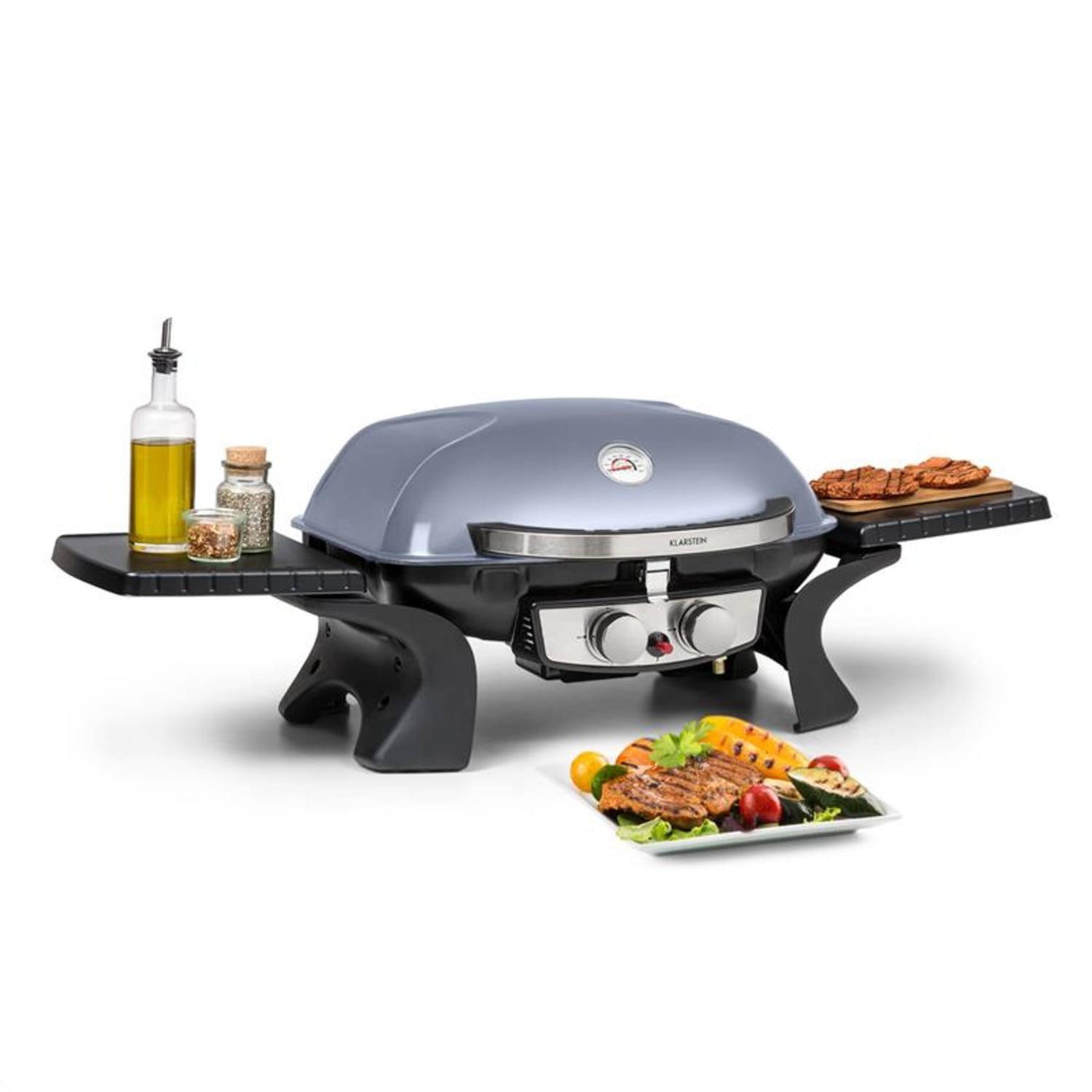Klarstein Gasgrill Parforce Duo, Set, Außenküche Grill Outdoor, Grill Gas Garten BBQ