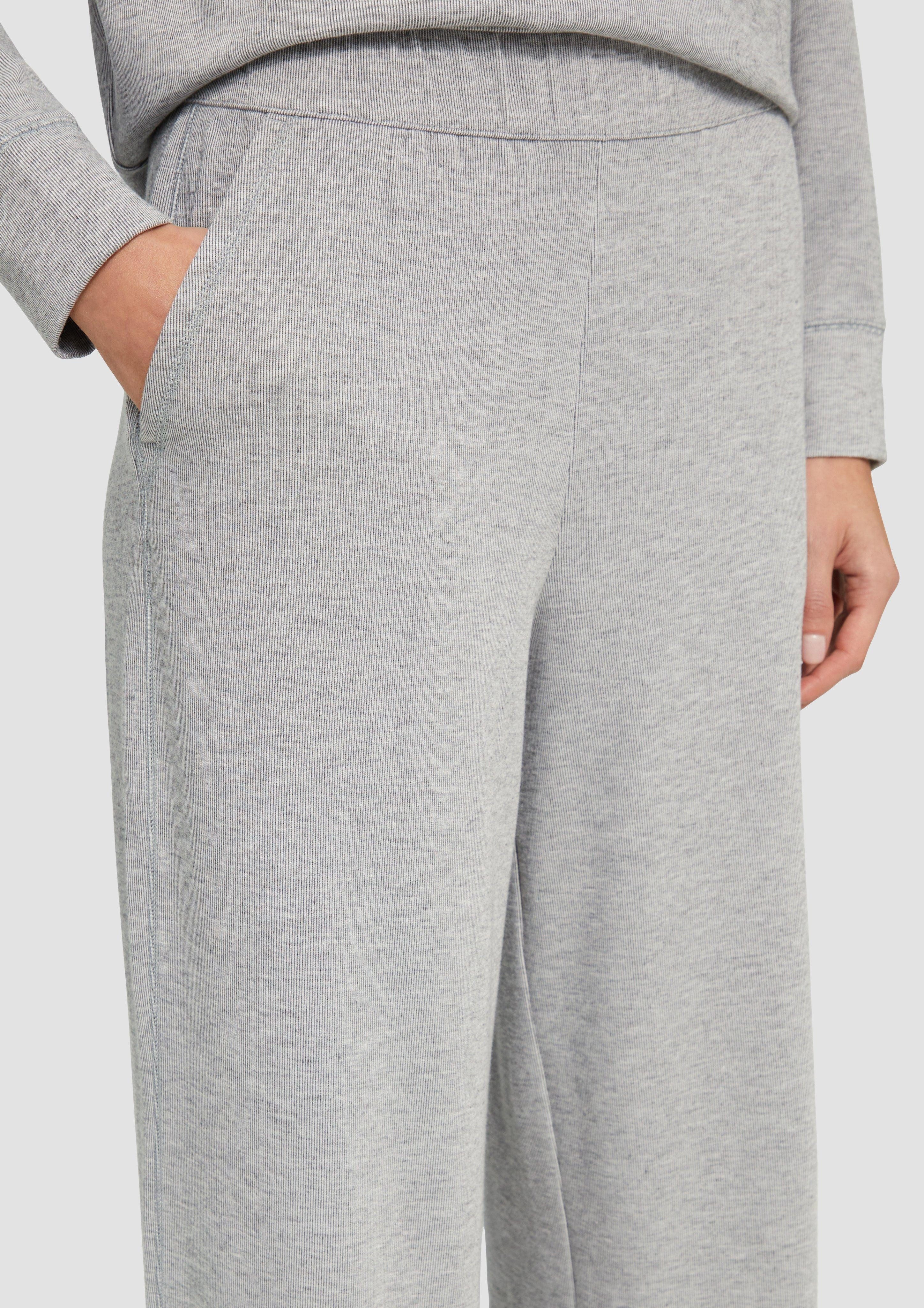 s.Oliver Stoffhose Weiche Sweathose mit Wide günstig online kaufen