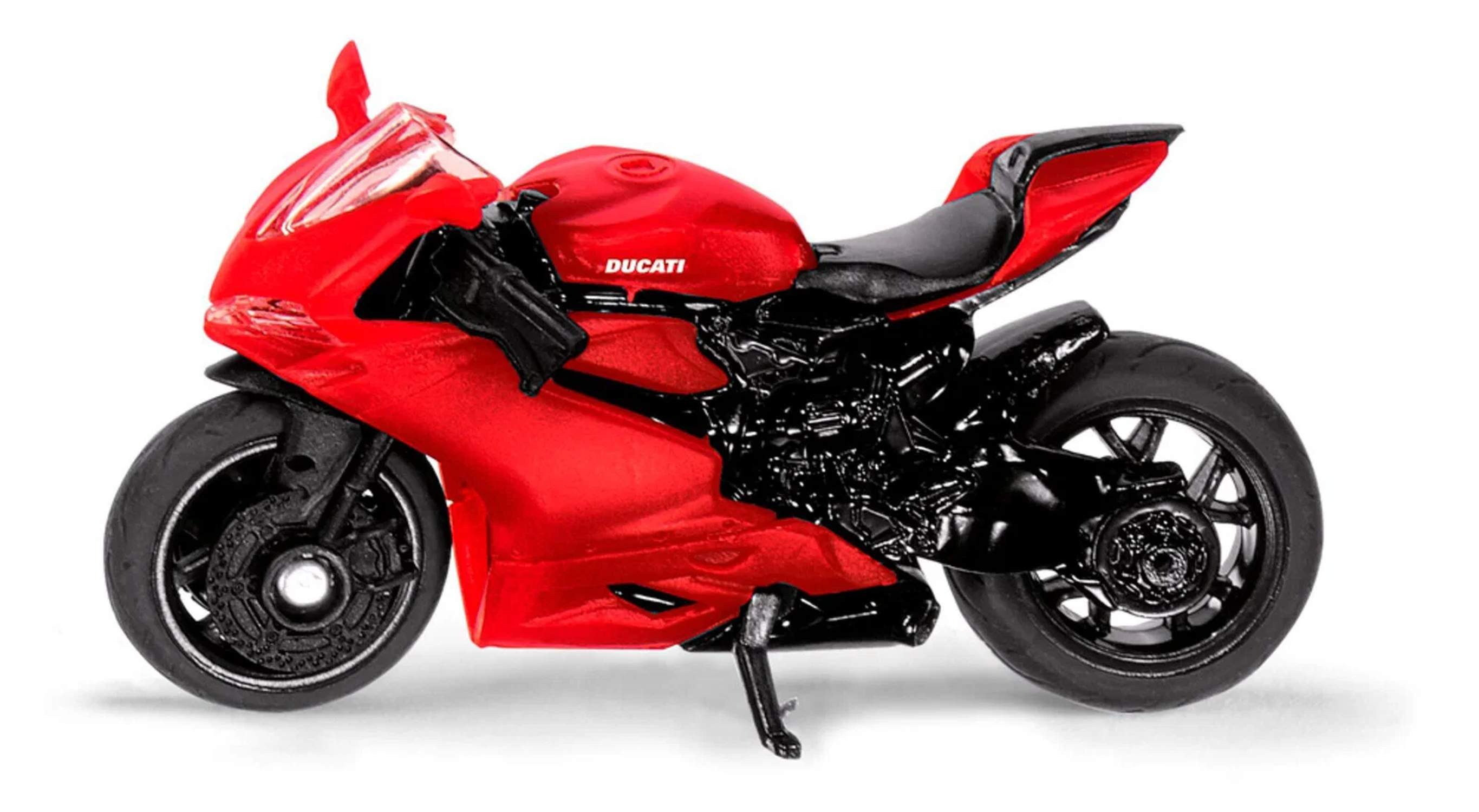 Siku Spielzeug-Auto Ducati Panigale 1299 Superbike Modell mit klappbarem Ständer, Lenkbares Vorderrad, klappbarer Ständer