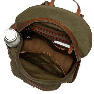 DRAKENSBERG Rucksack »Lenny« Oliv-Grün, hochwertiger Tagesrucksack im College-Design für Damen und Herren