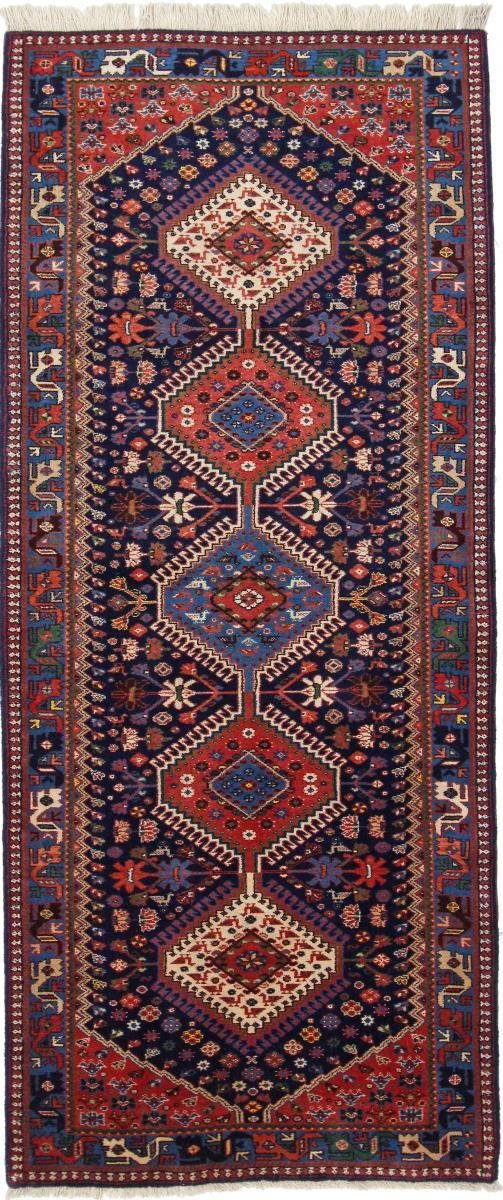 Orientteppich Yalameh Aliabad 86x201 Handgeknüpfter Orientteppich / Perserteppich, Nain Trading, rechteckig, Höhe: 12 mm