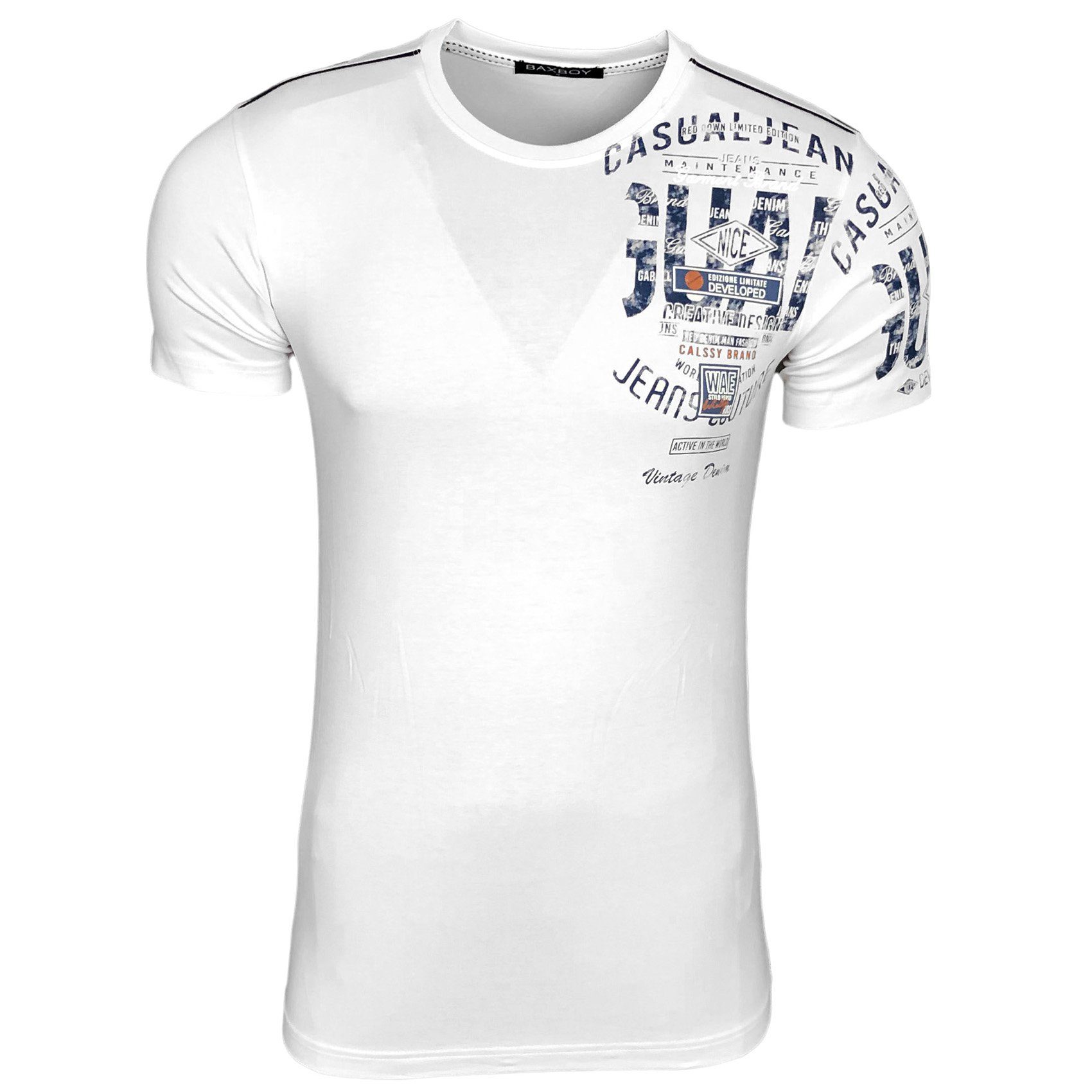 Baxboy T-Shirt Baxboy Rundhals Vintage Kurzarm günstig online kaufen