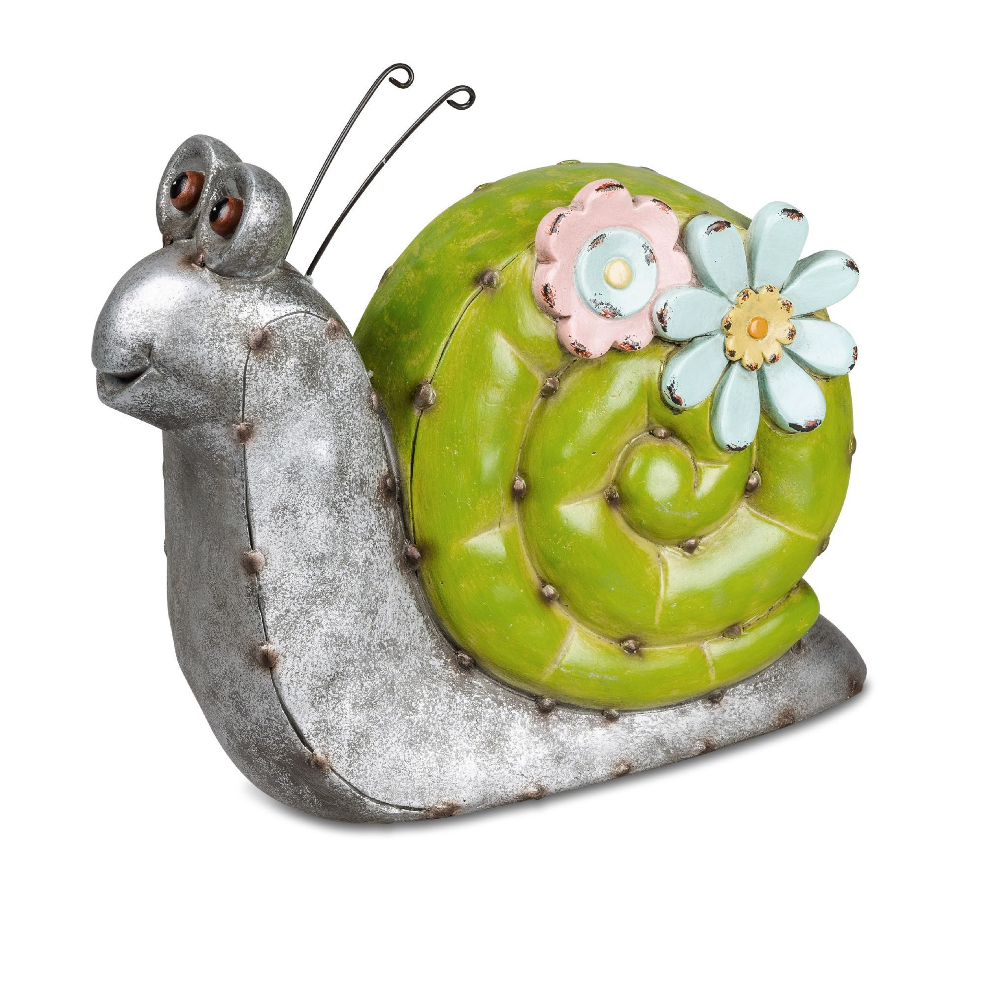 formano Dekofigur Metalloptik, Höhe: 19cm, Farbe: Mehrfarbig, Motiv: Schnecke