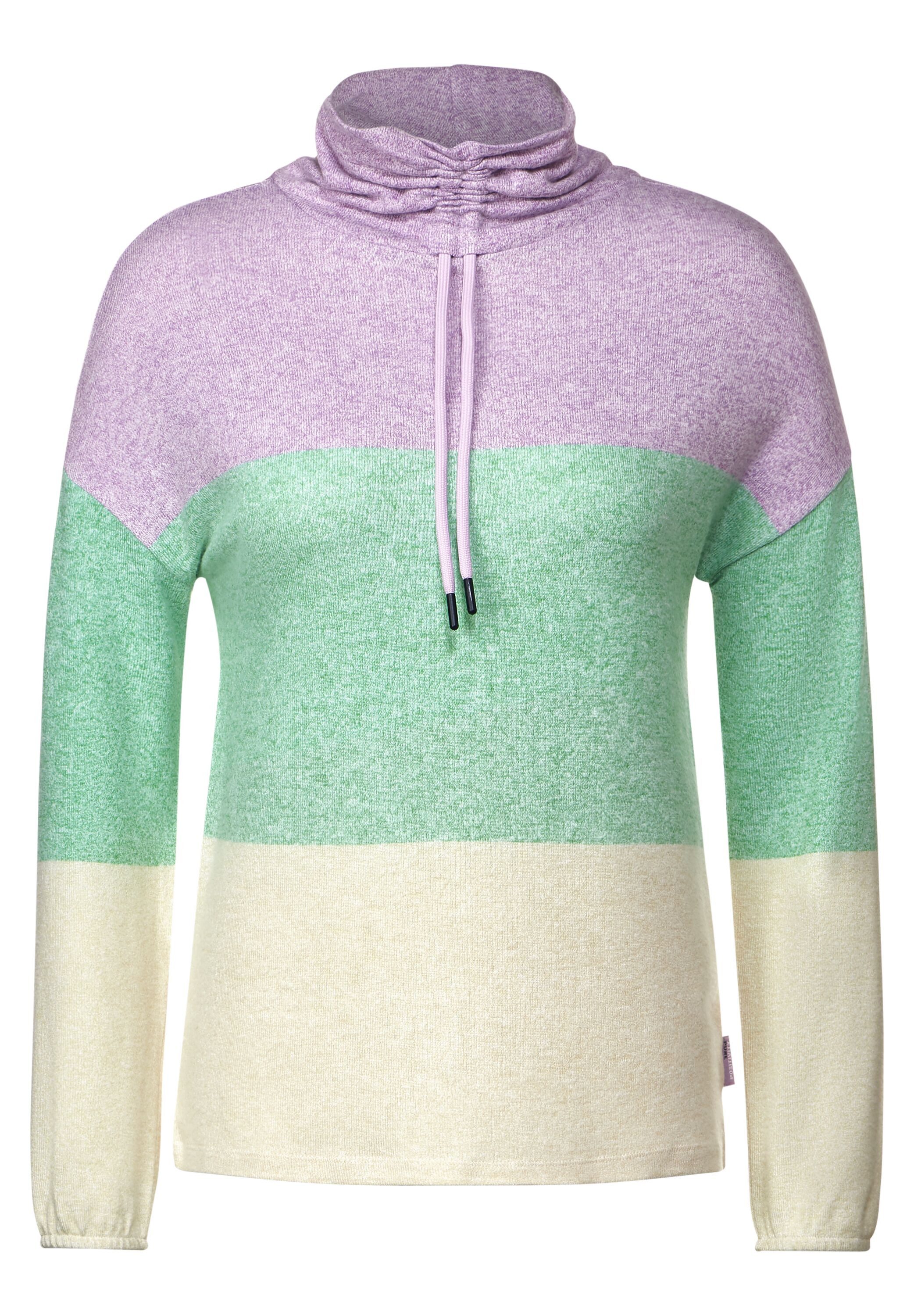 CECIL Langarmshirt mit Stehkragen