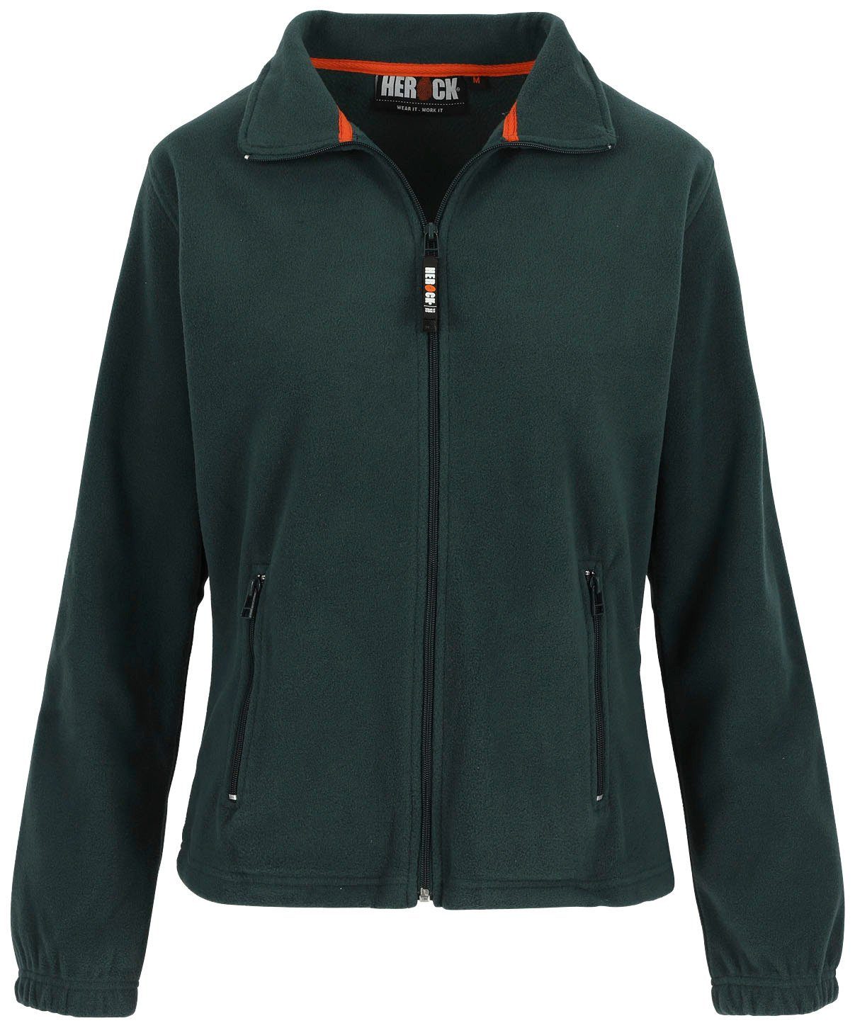 Herock Fleecejacke Deva Fleece Jacke Damen Mit langem Reißverschluss, 2 Seitentaschen, warm, leicht und angenehm grün | Übergangsjacken
