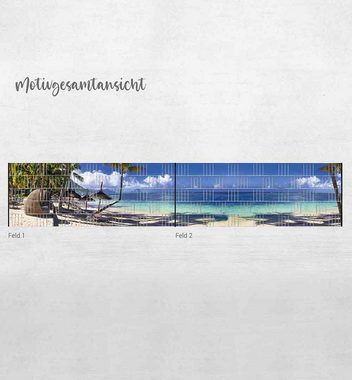 MyMaxxi Sichtschutzstreifen Zaunsichtschutz Strand Insel Meer Sichtschutz Garten Zaun