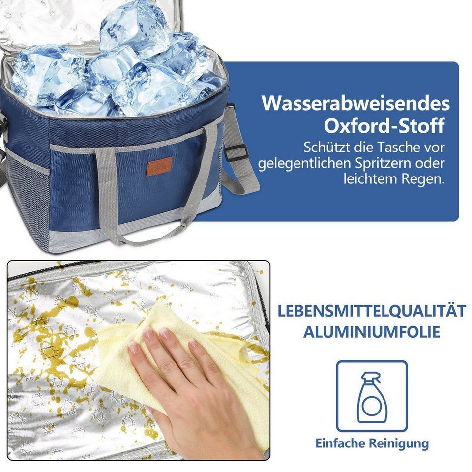 FOUORTUNATE-BEE Kühltasche Praktische Kühltasche für Picknick und Lunch – Bild 3 von 5