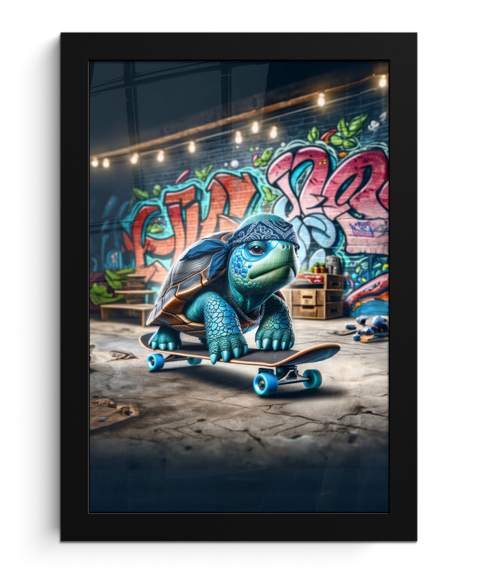 MuchoWow Poster Schildkröte - Graffiti - günstig online kaufen