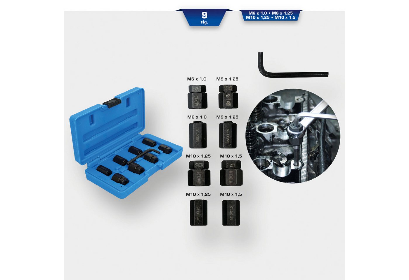 Thumbnail - Brilliant Tools Montagewerkzeug BRILLIANT TOOLS Stehbolzen-Ausdreher-Satz - BT542000