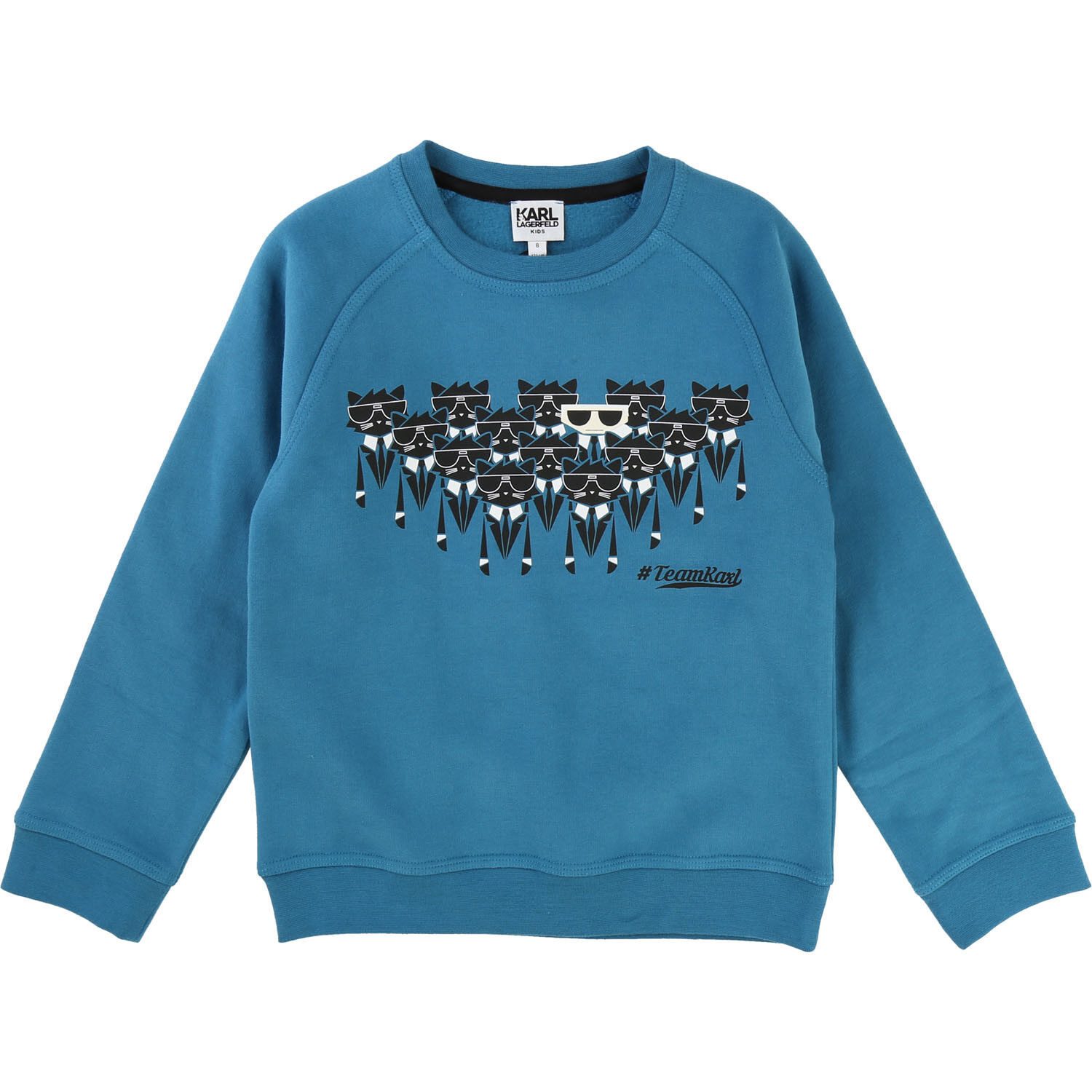 KARL LAGERFELD Sweatshirt KARL LAGERFELD Kids Sweatshirt Katze Team türkis