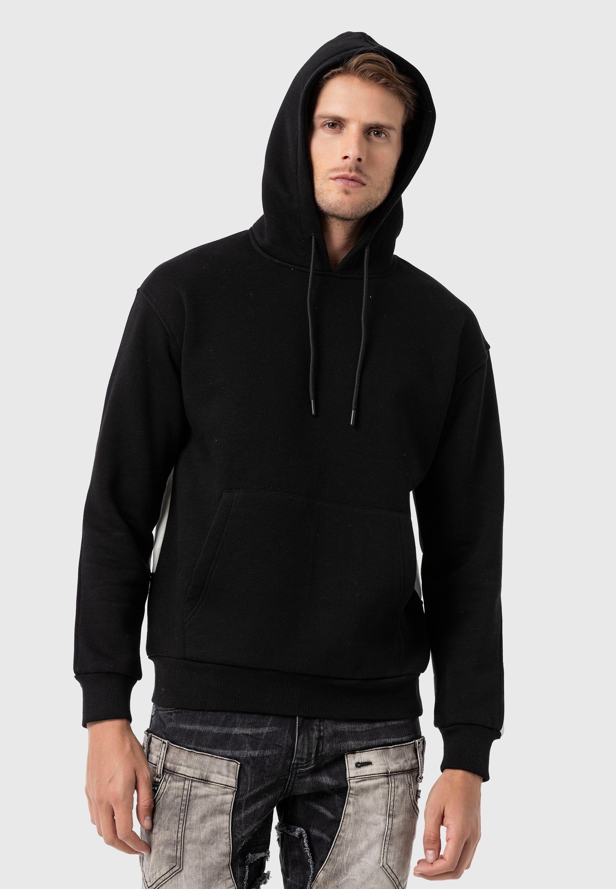 Cipo & Baxx Kapuzenpullover Sweatshirts (1-tlg) mit Statement Ärmel-Print