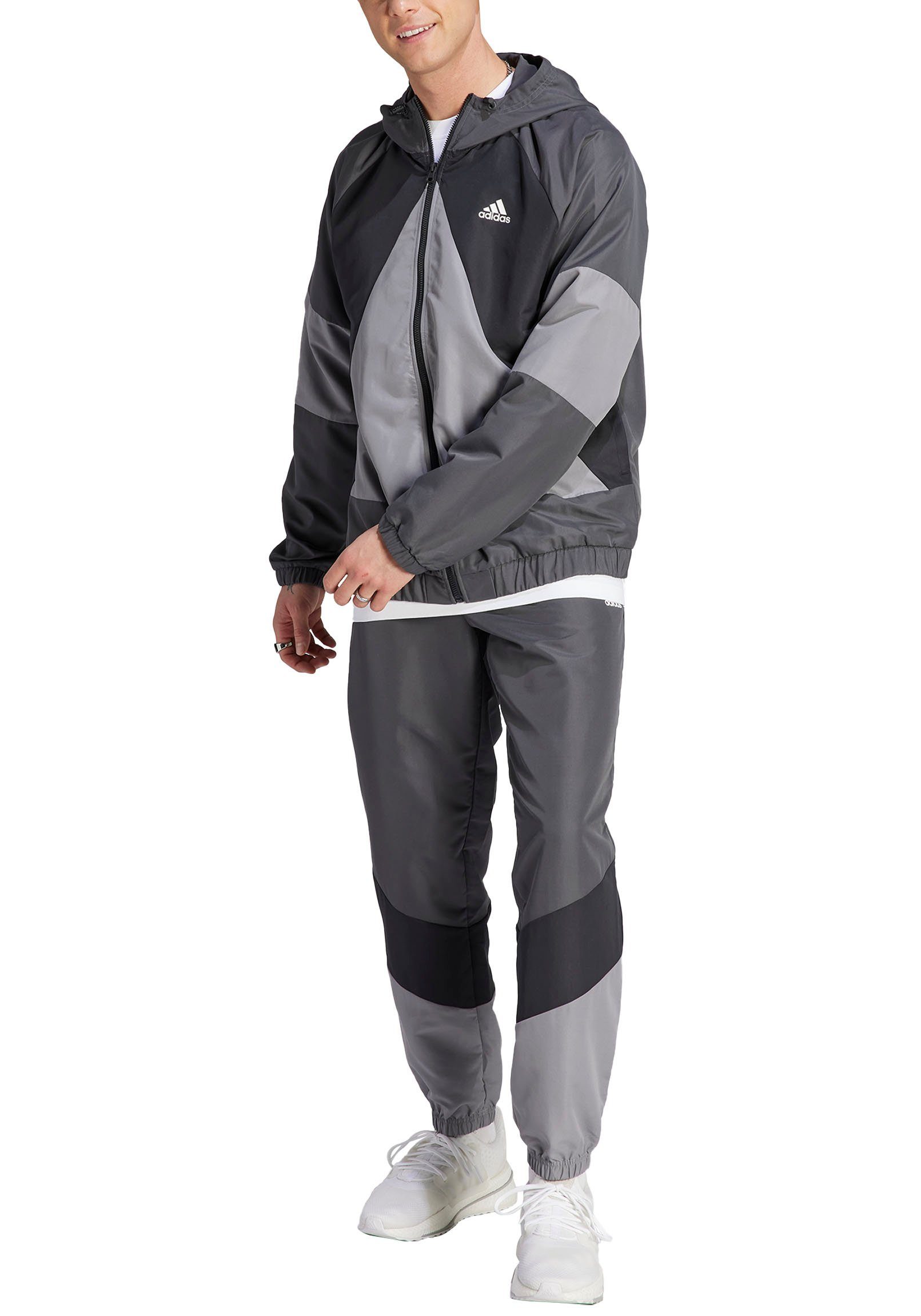 adidas Sportswear Trainingsanzug COLORBLOCK (2-tlg), Ein farbenfrohes Set  aus recycelten