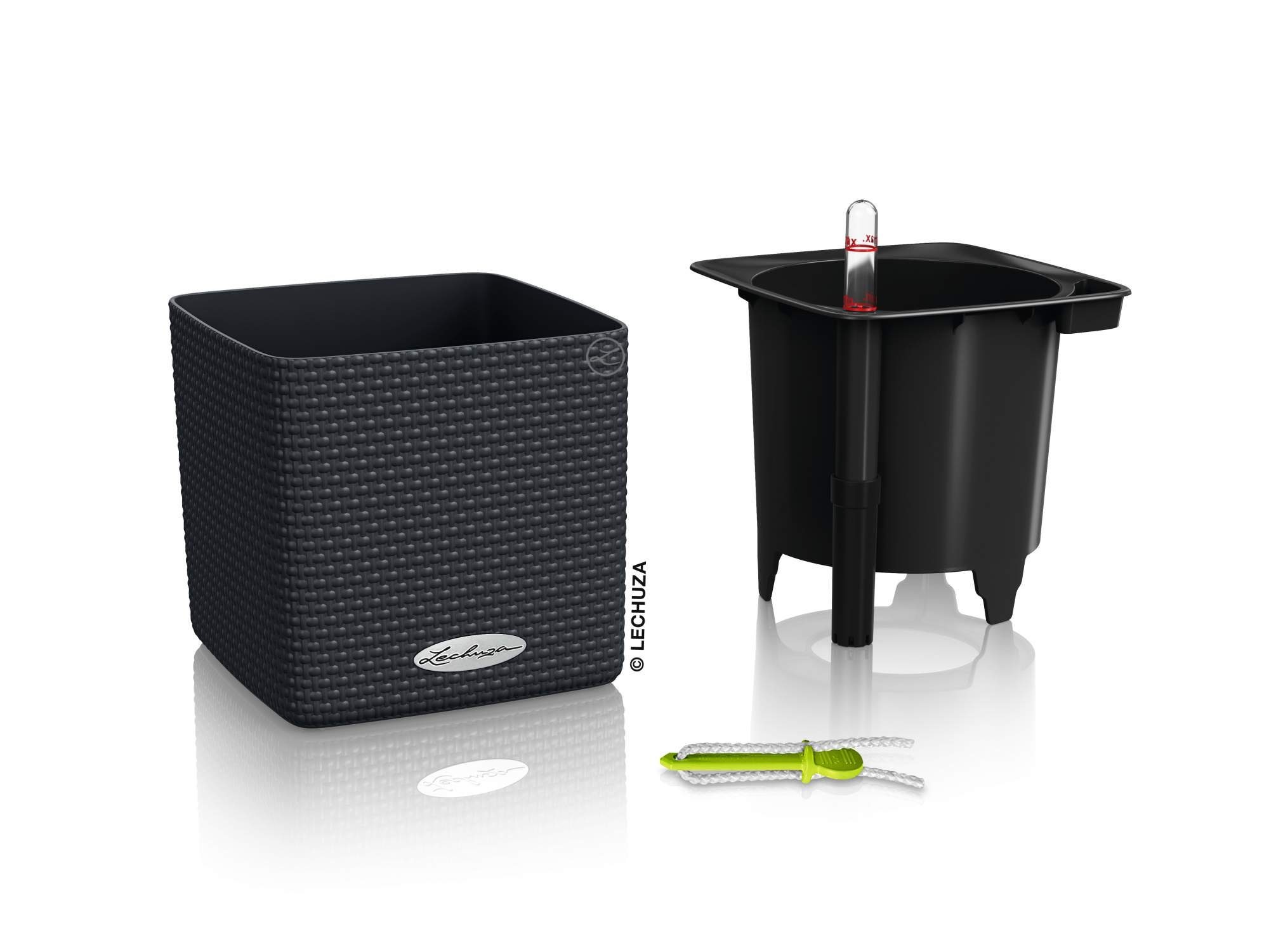 Lechuza® Blumentopf Cube Color 14 sandbraun günstig online kaufen