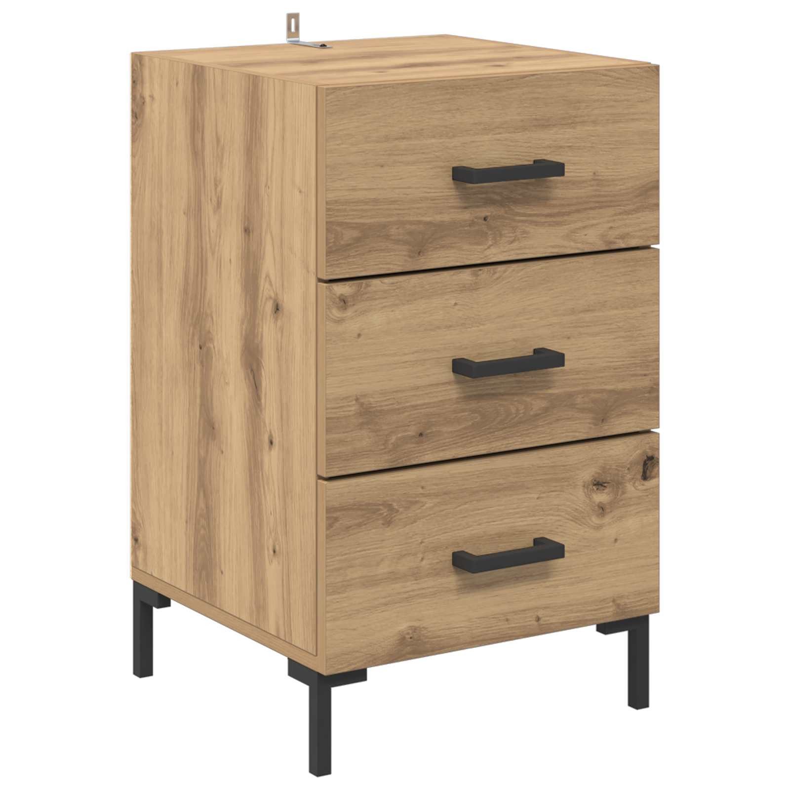 vidaXL Nachttisch Nachttisch Artisan-Eiche 40 x 40 x 66 cm Holzwerkstoff (1-St)