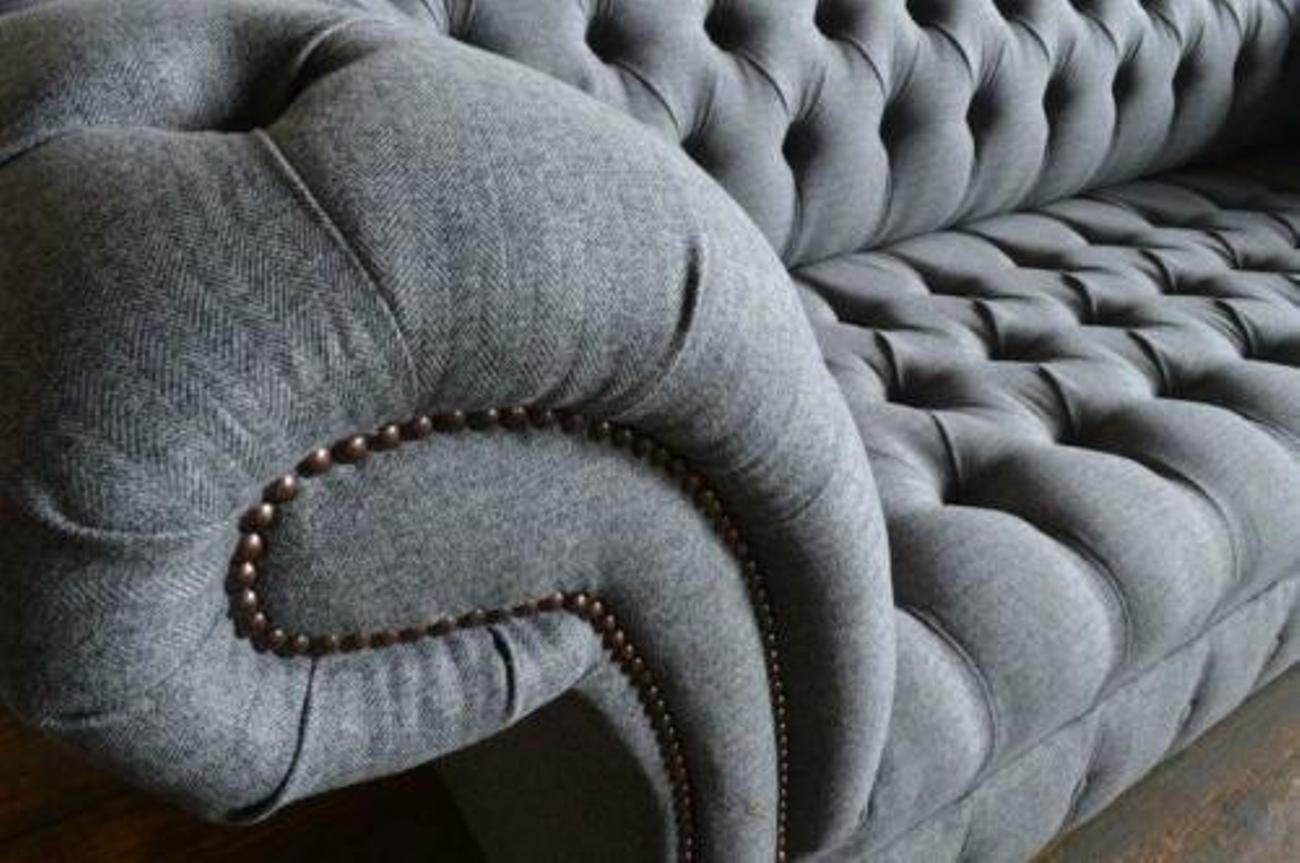 Leder Sofa, Chesterfield Möbel Europe JVmoebel in 3-Sitzer Couch Made Wohnzimmer Edle
