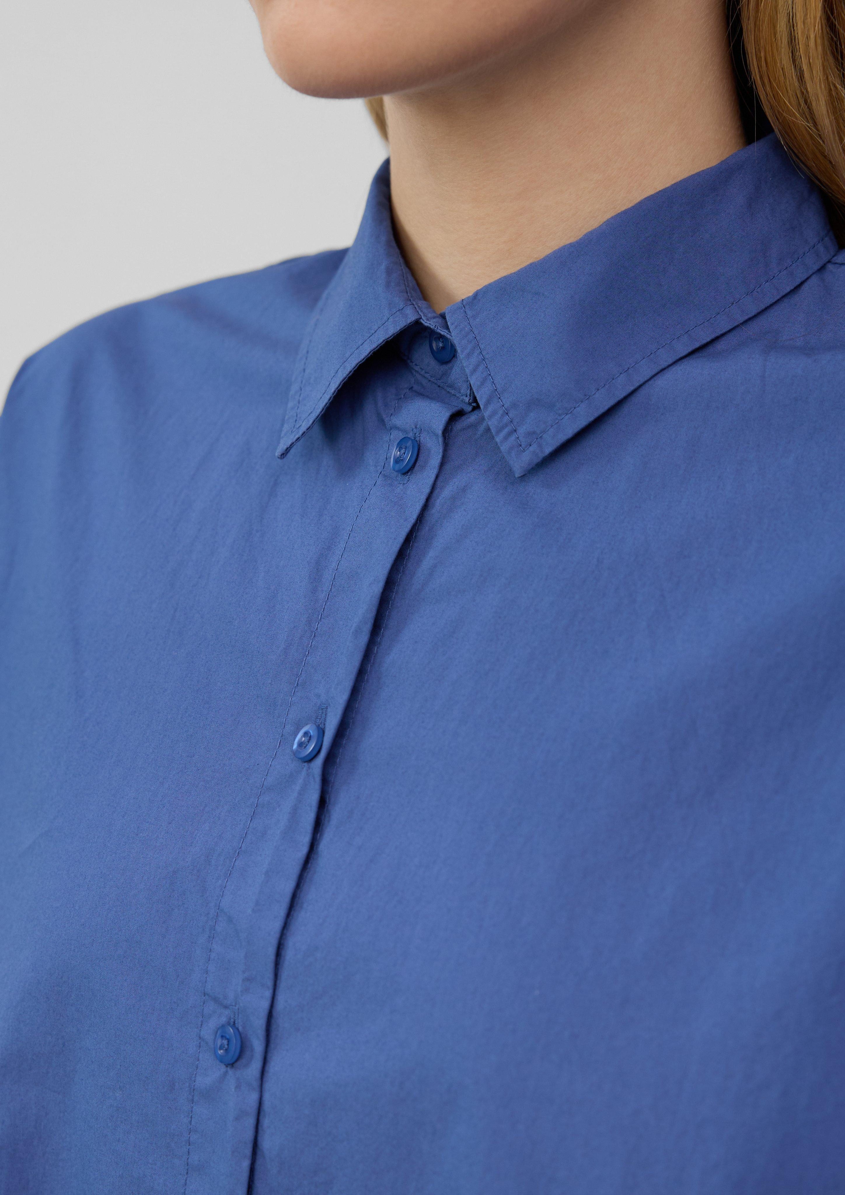 s.Oliver Blusentop Hemdbluse aus Popeline im günstig online kaufen
