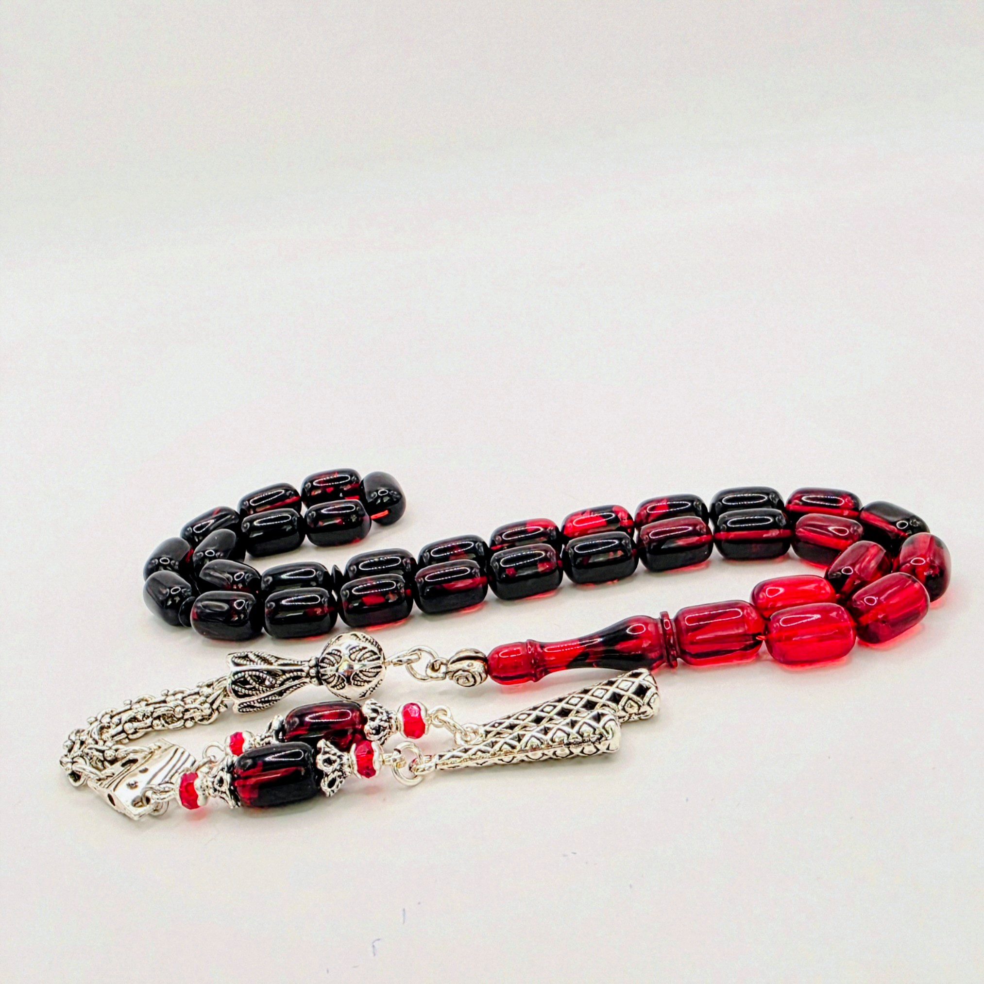 M-Punkt24 Kettenanhänger Tesbih Tesbih (8 x 12 mm), Gebetskette, Rosary, inkl. Etui, ! SONDERPREIS, DA PRODUKTNEUHEIT ! – Bild 3 von 5