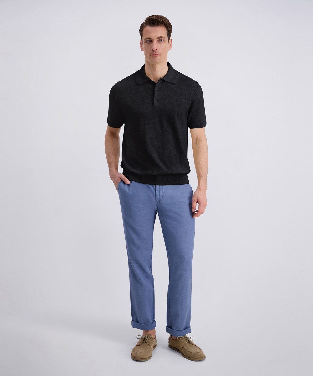 Pierre Cardin Poloshirt Polo Strick Regular Fit, Kurzarm, 3-Knopf-Form