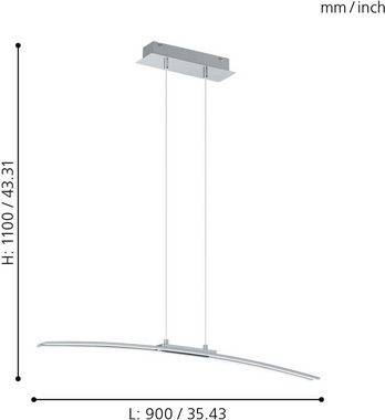 EGLO Hängeleuchte LASANA, LED fest integriert, Warmweiß, Pendelleuchte, Pendellampe