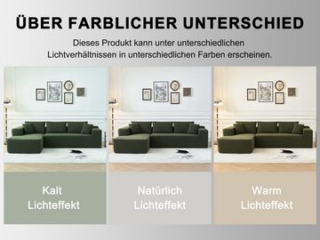 HAUSS SPLOE Ecksofa HAUSS SPLOE Ecksofa L-Form Couch mit hoher Rückenlehne aus Schaums