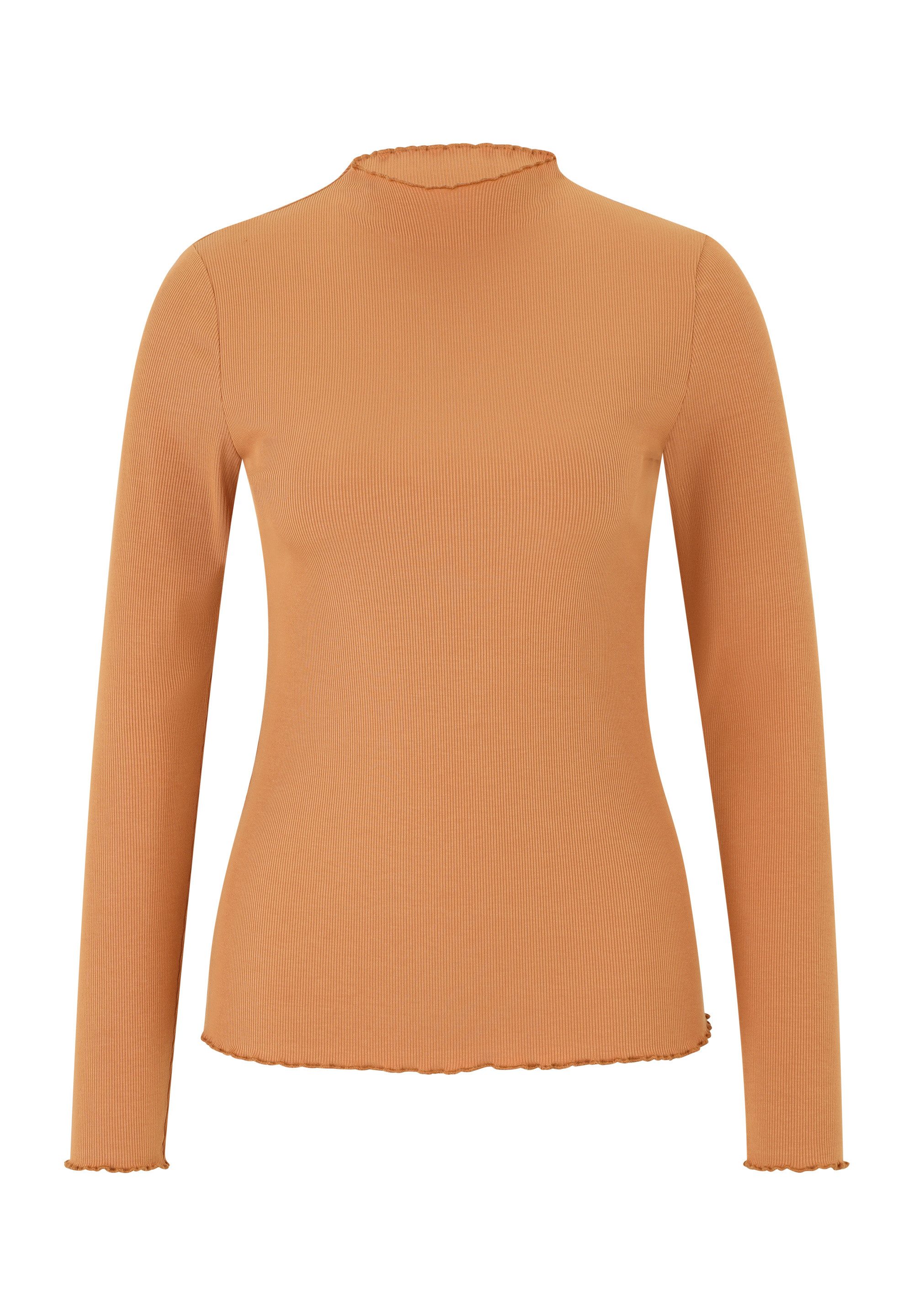 Les Lunes Langarmshirt JUUNO Longsleeve Rib Lettuce Hem Kurzarm, Wellensaum günstig online kaufen