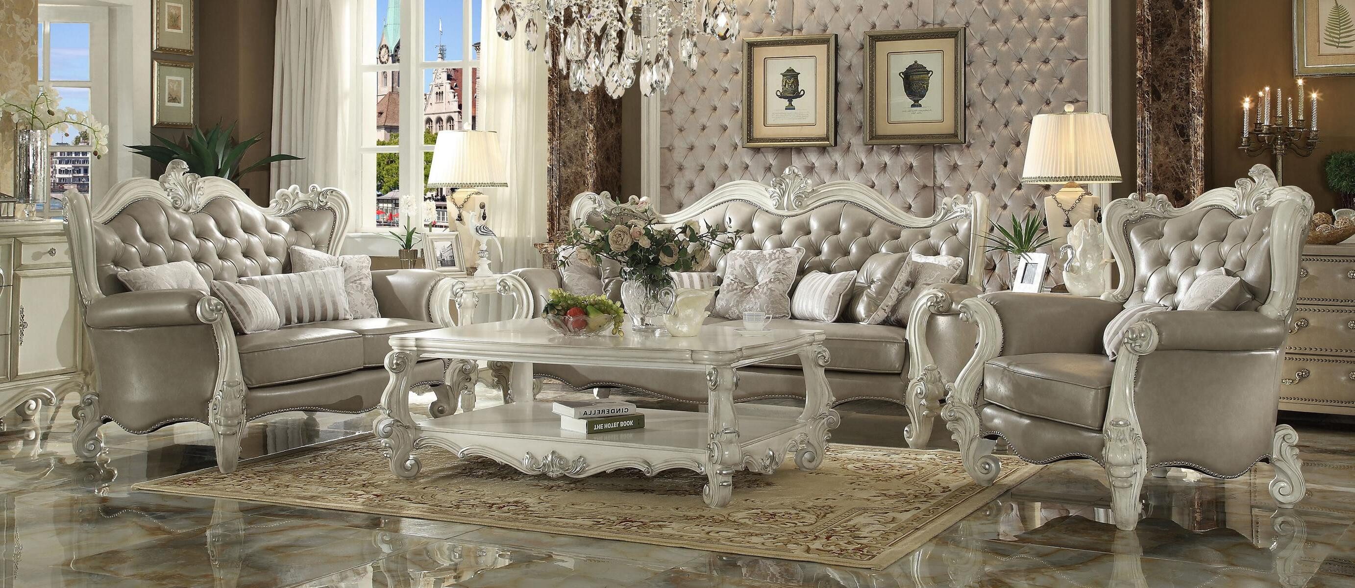 Wohnzimmer-Set Sofagarnitur 3+2+1 Sitzer Klassischer Sofas Couchen Polster