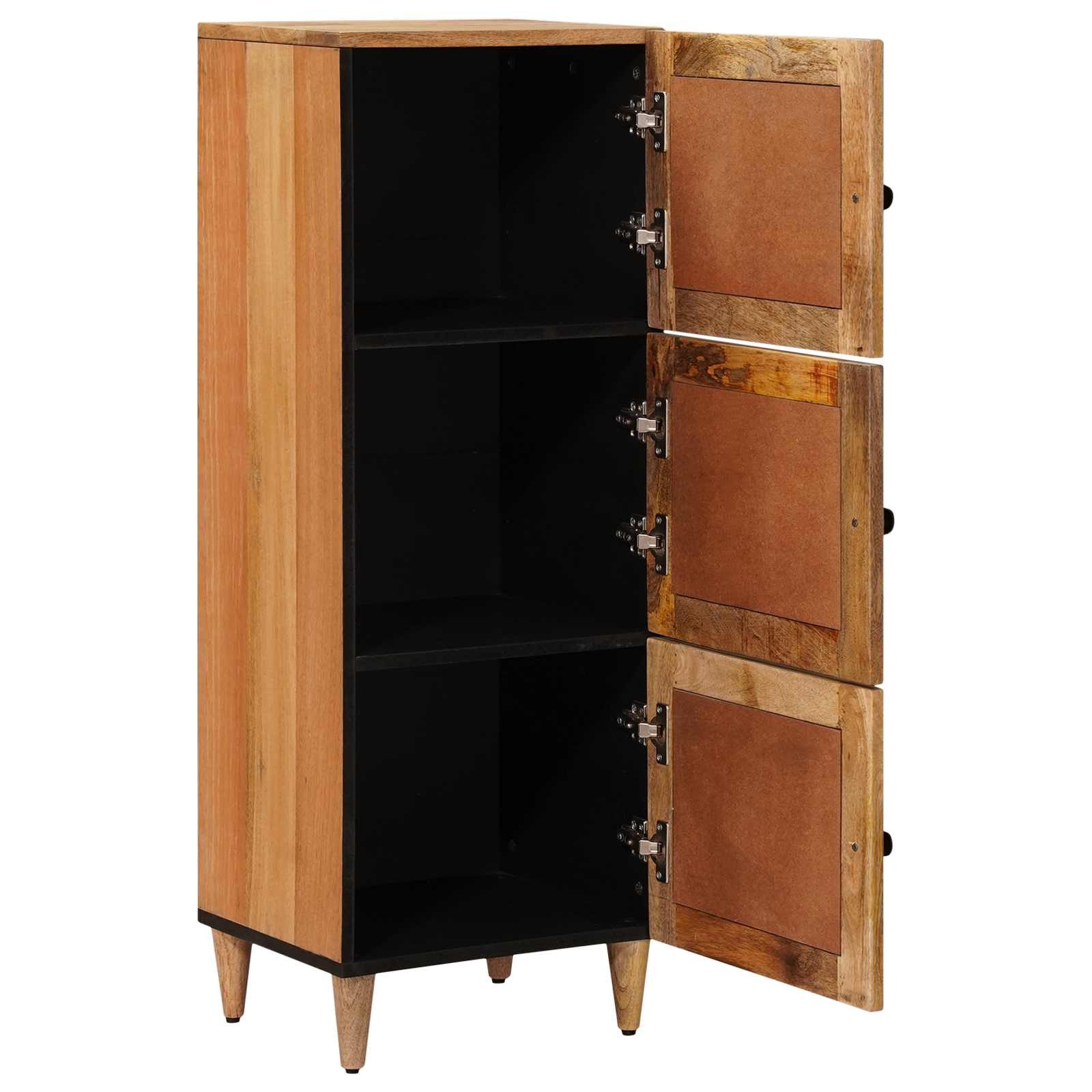 vidaXL Highboard Highboard Natur 40 x 33 x 110 cm Massivholz (1 St)