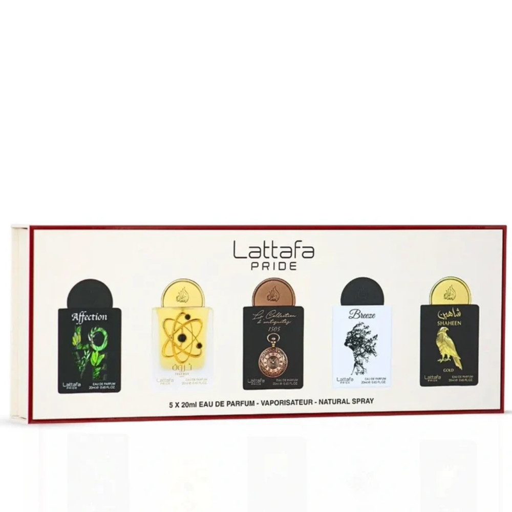 Lattafa Duft-Set Pride No. 01 Giftset Collection Eau de Parfum 5x20 ml, 5-tlg.