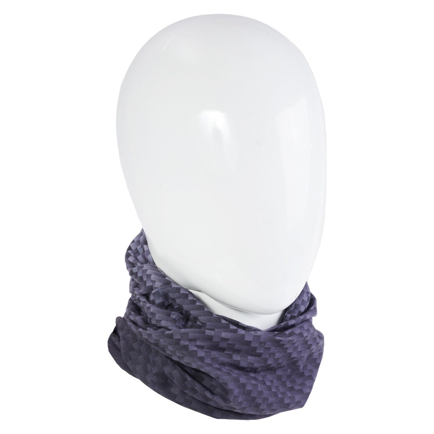 FISCHER Fahrrad Multifunktionstuch Multifunktionstuch Schlauchtuch Loop Schwarz, Schlauch-Schal Halstuch Bandana Outdoor Sport