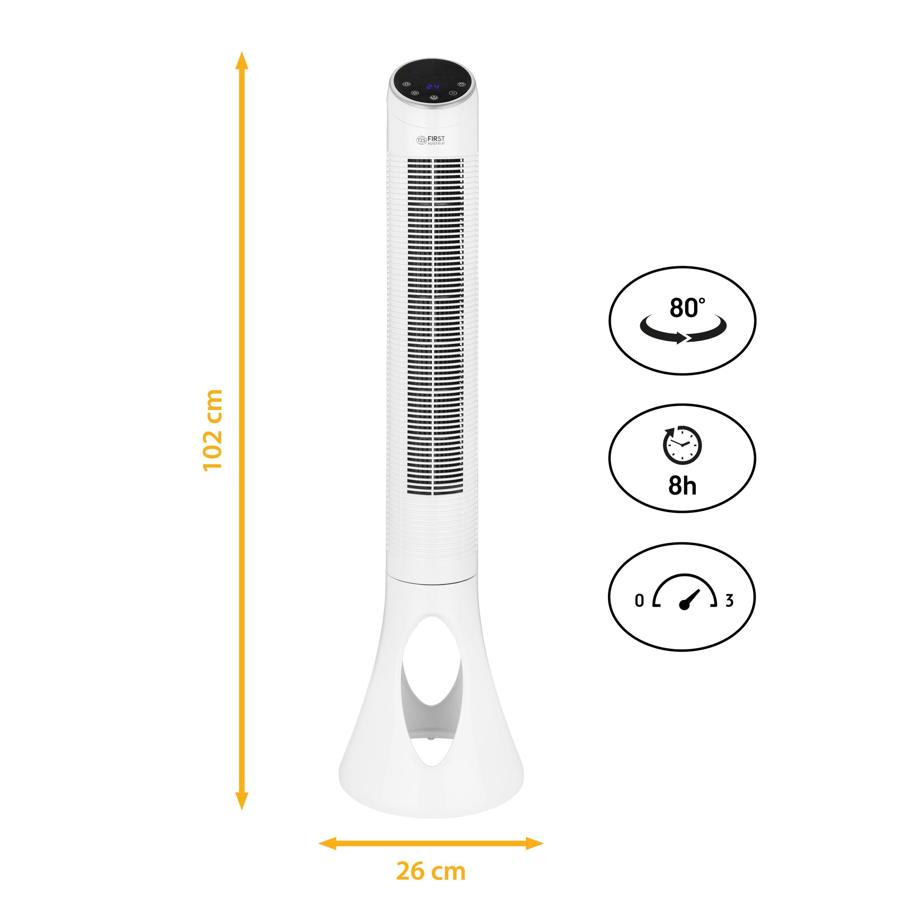 TZS FIRST AUSTRIA Standventilator Turmventilator, Fernbedienung, günstig online kaufen