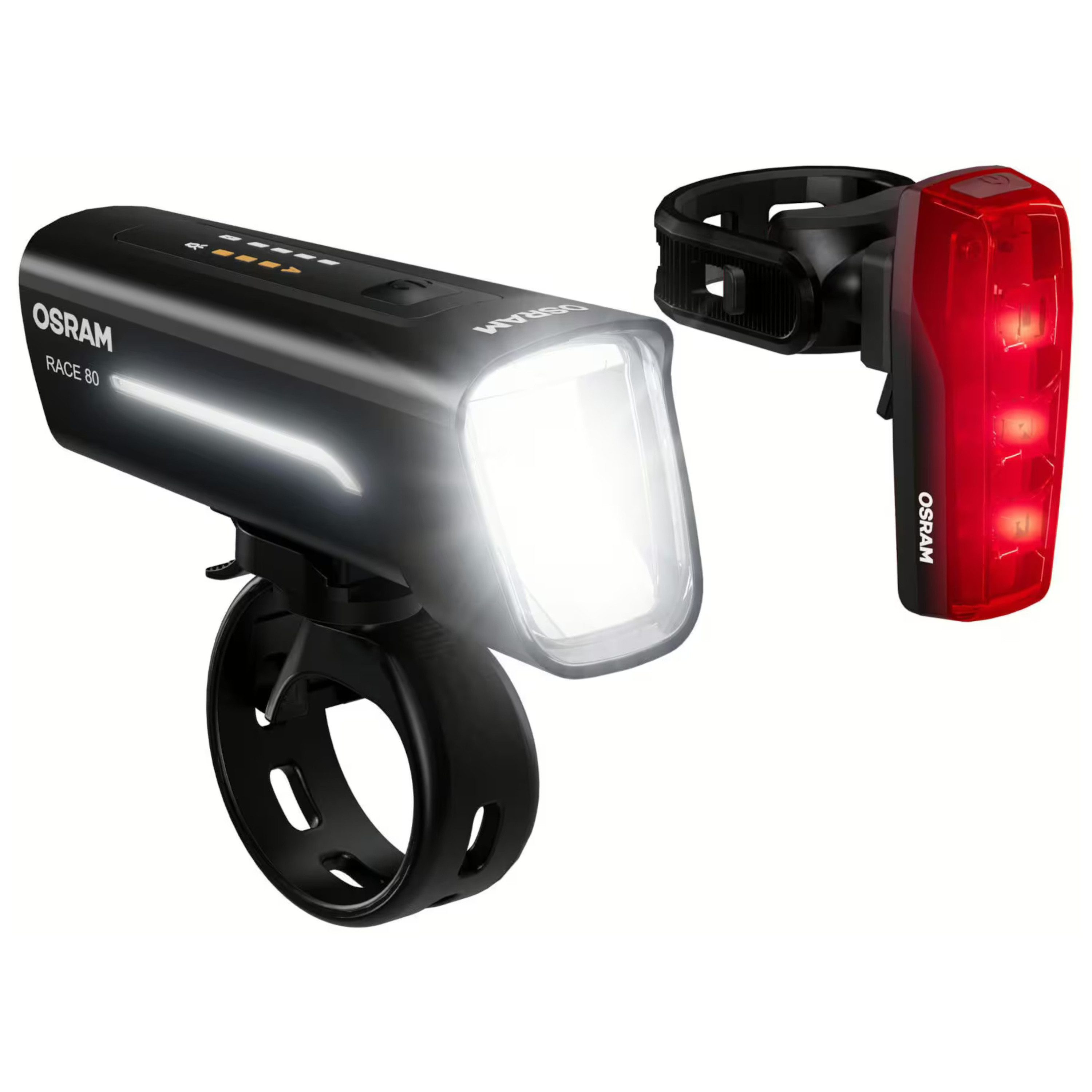 Osram Fahrradbeleuchtung LED Fahrradleuchten-Set Bike Race 80
